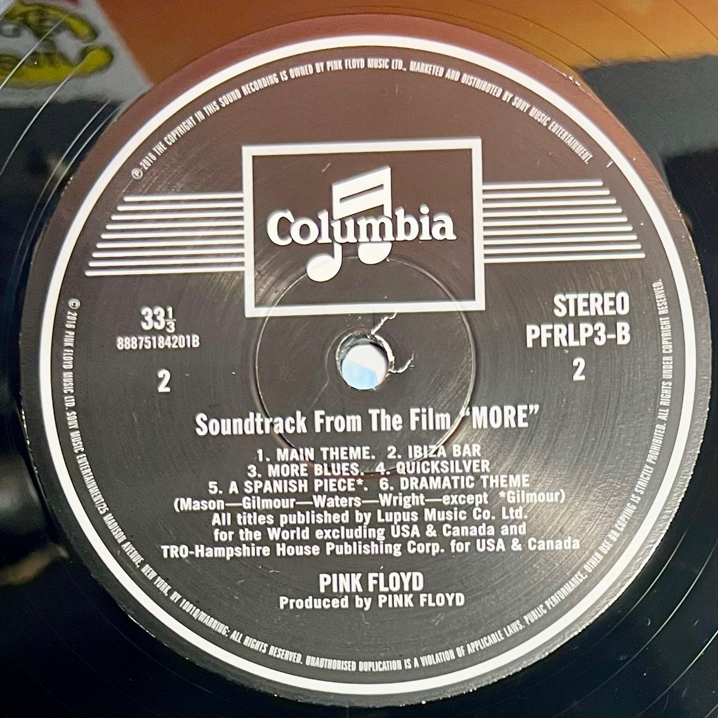 Pink Floyd - Soundtrack From The Film "More" [Vinyl LP - Japan Press Remaster - 2016 - NM/MINT] | Sony Records Int'l (SIJP 13) - 5