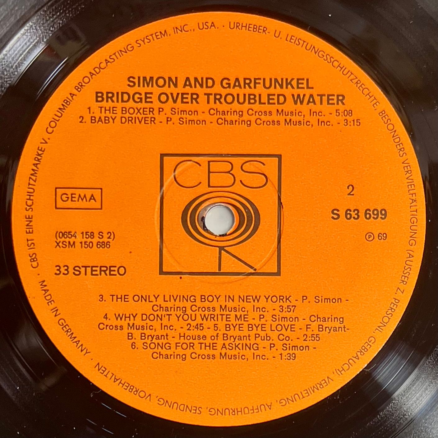 Simon & Garfunkel - Bridge Over Troubled Water [LP OG DE 1970] | CBS (S 63 699) - 5