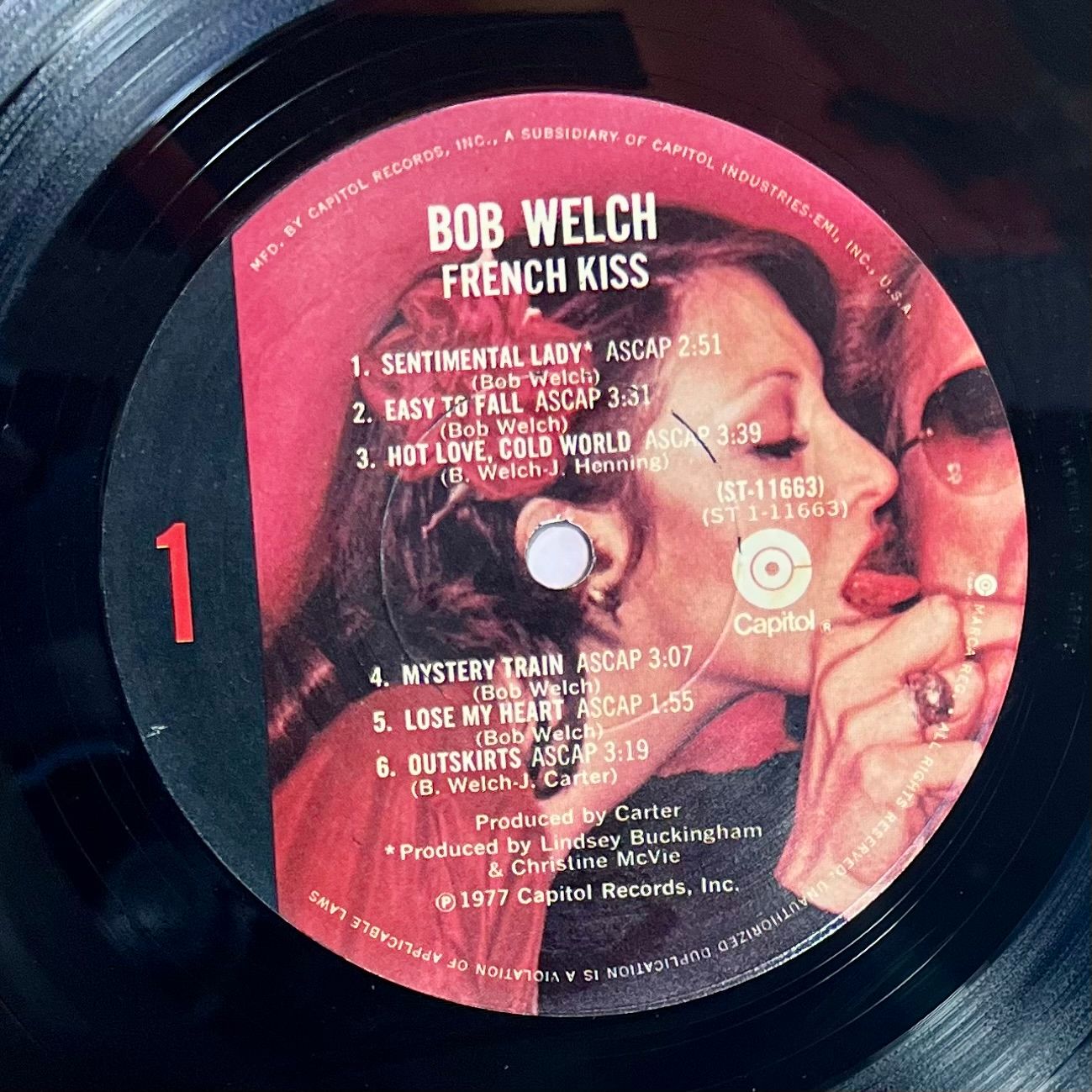 Bob Welch - French Kiss [Vinyl LP - 1st US Press - Jacksonville Pressing - 1977 - Capitol ST-11663 - VG+/EX with OIS] Rock | Capitol Records (ST-11663) - 4