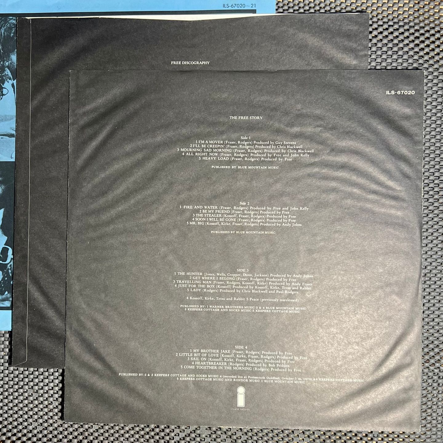 Free - The Free Story [Vinyl LP - Japan Press - Reissue 1975 - Compilation -  Island Records – ILS-67020~21 - Media: NM / Sleeve: EX Gatefold with Insert, no Obi] | Island Records (ILS-67020~21) - 10