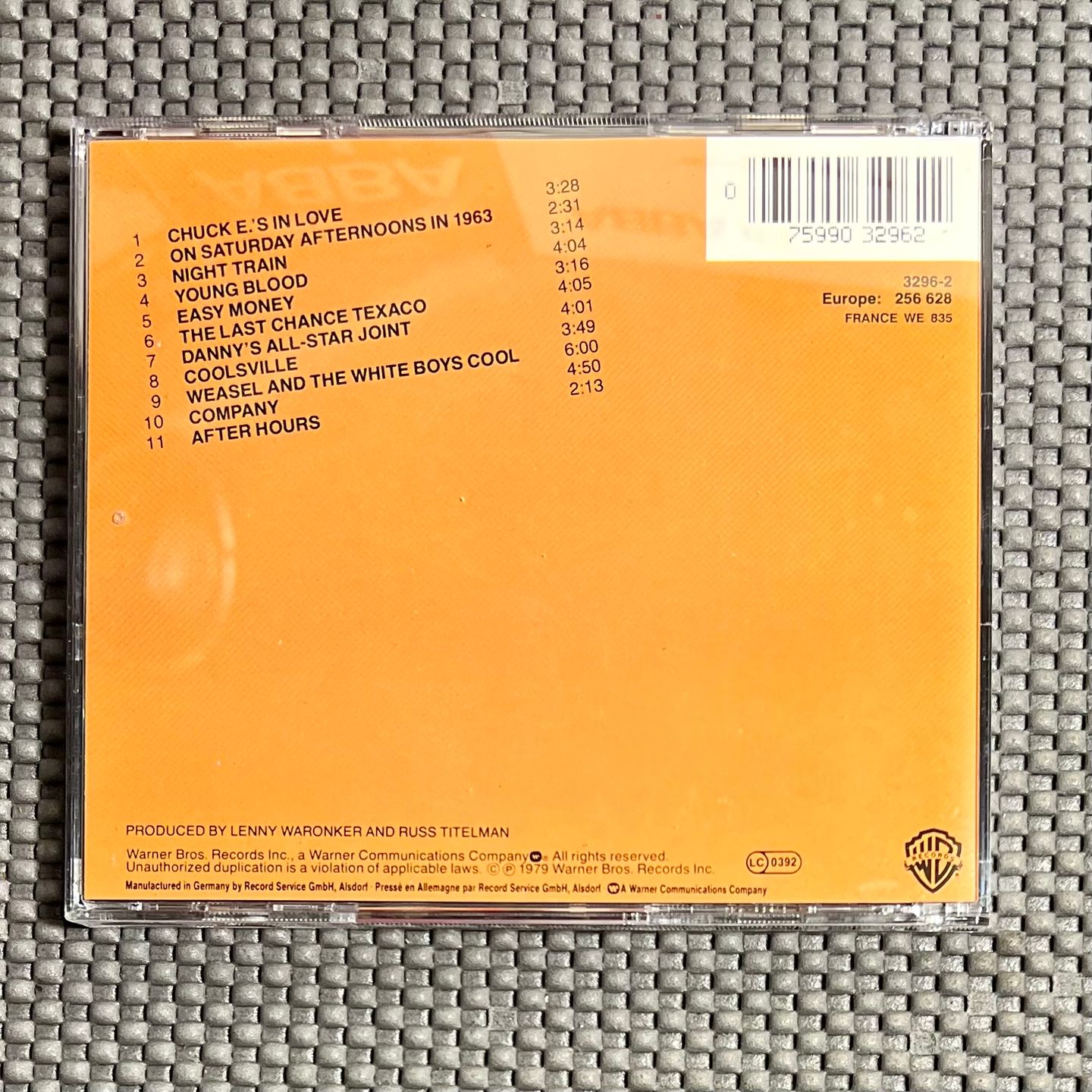 Rickie Lee Jones - Rickie Lee Jones [CD - EU - NM/NM] | Warner Bros. Records (7599-27389-2) - 2