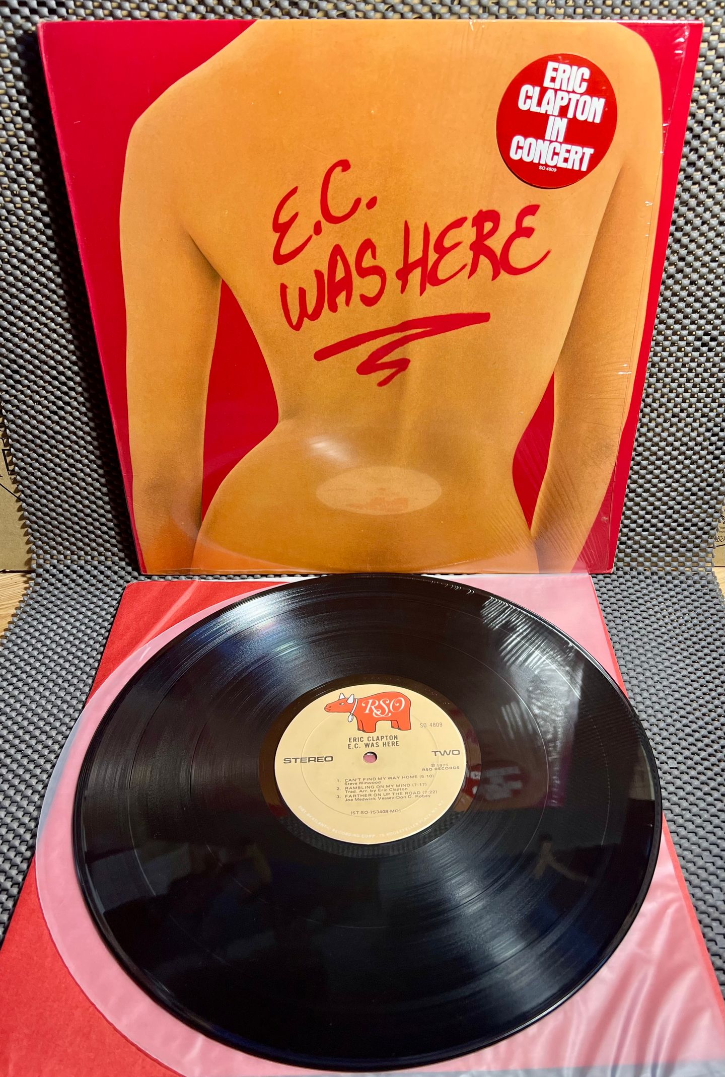 Eric Clapton - E.C. Was Here [vinyl LP - 1st Press - US - 1975 - EX/Mint] Blues Rock | RSO (SO 4809) - 2