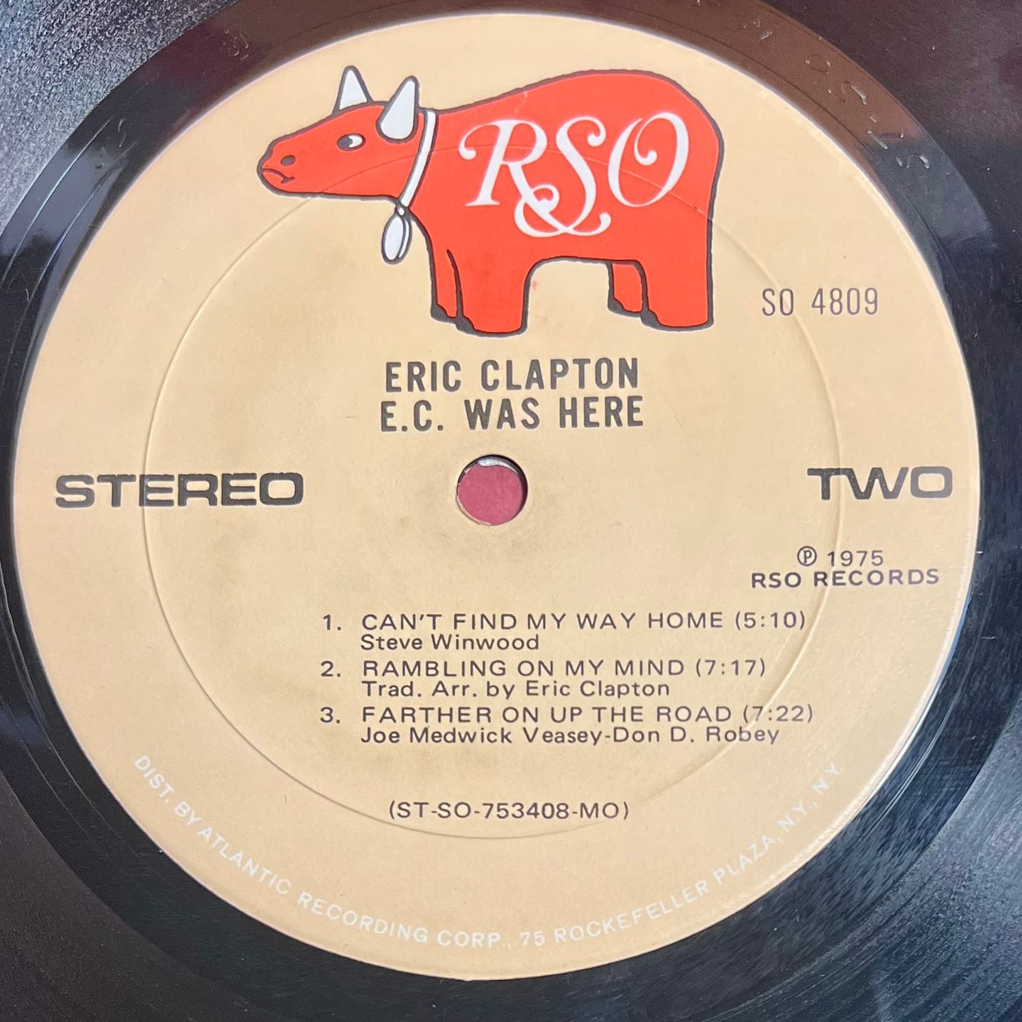 Eric Clapton - E.C. Was Here [vinyl LP - 1st Press - US - 1975 - EX/Mint] Blues Rock | RSO (SO 4809) - 5