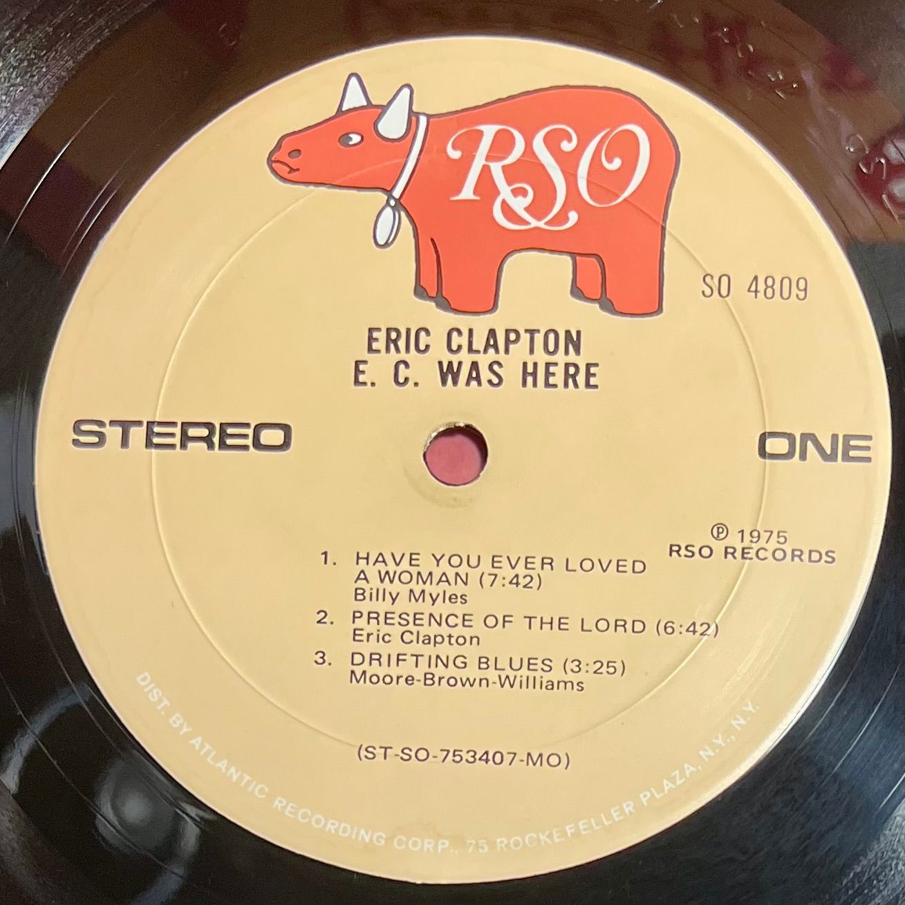 Eric Clapton - E.C. Was Here [vinyl LP - 1st Press - US - 1975 - EX/Mint] Blues Rock | RSO (SO 4809) - 4