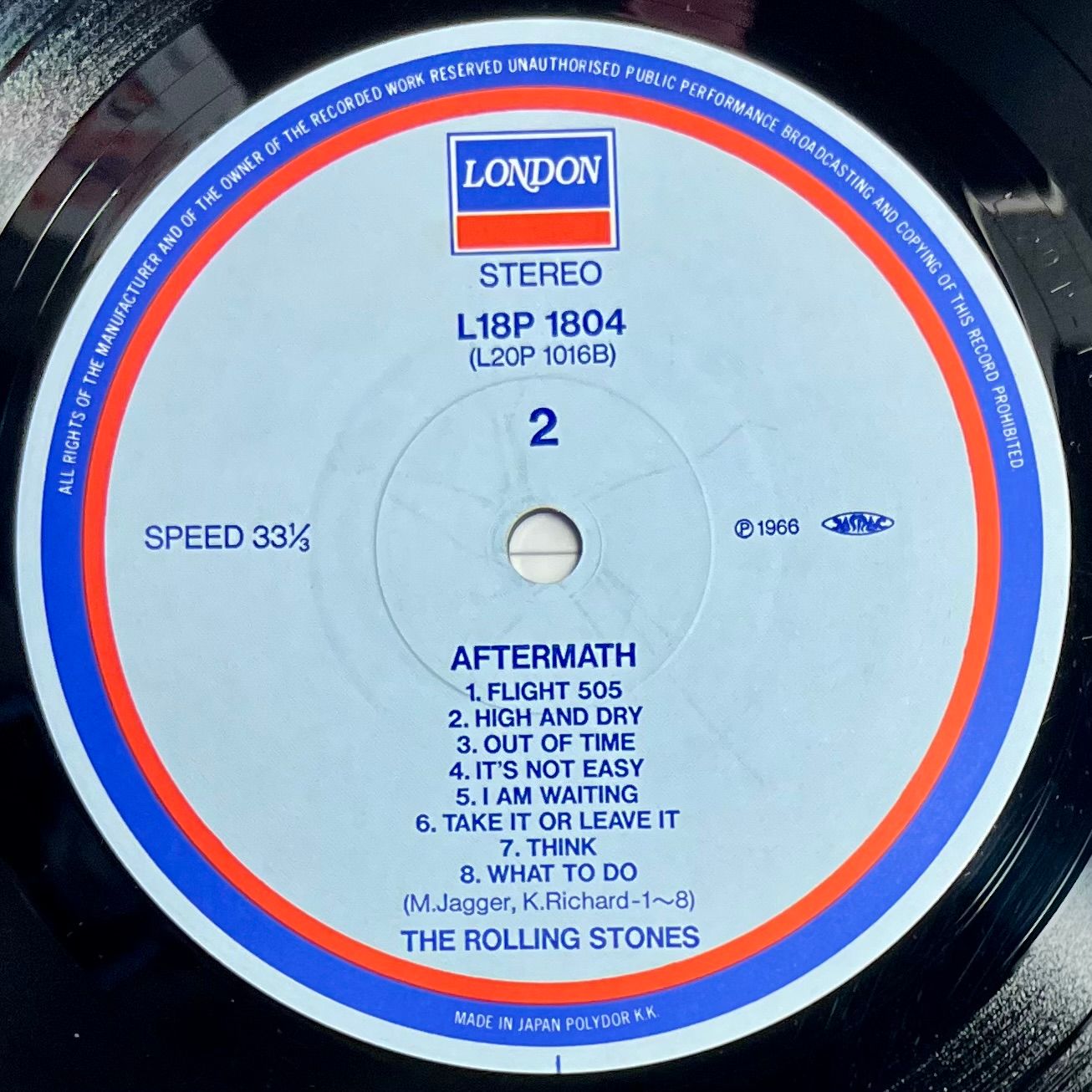 The Rolling Stones - Aftermath [Vinyl LP - Japan Press - Reissue 1988 - London Records L18P 1804 - EX to NM/Mint with Obi & Insert] Rock | London Records (L18P 1804) - 5