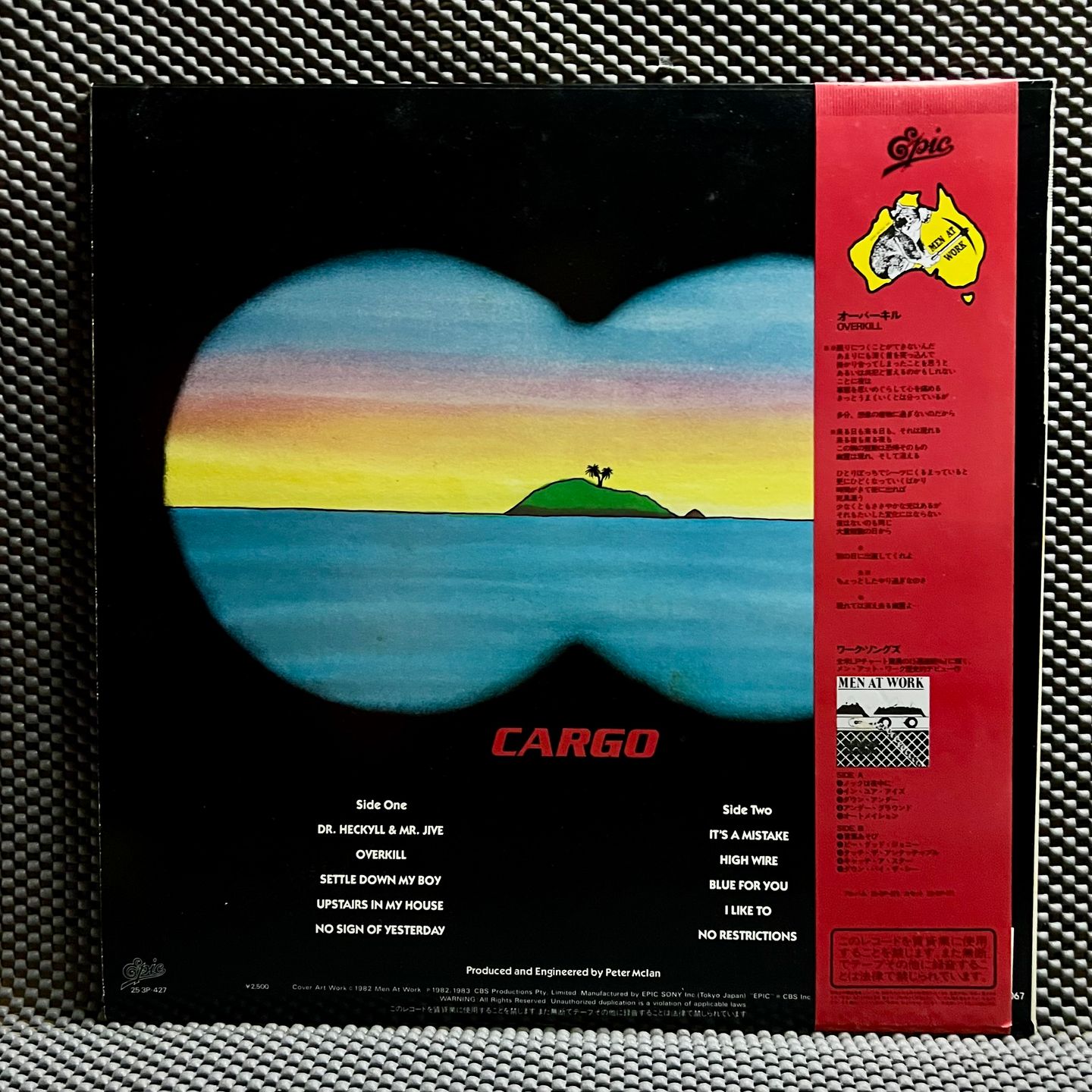 Men At Work - Cargo [Vinyl LP - 1st Japan Press - 1983 - 25·3P-427 - Mint/NM with Stickers] | Epic (25·3P-427) - 3