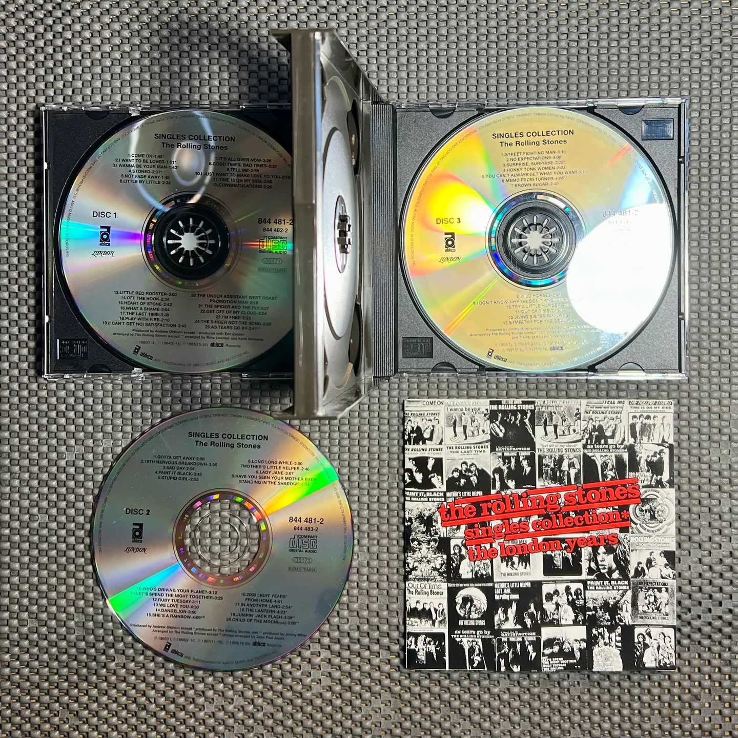 The Rolling Stones - Singles Collection - The London Years [3x CD - Re FR - 844 481-2 - Mint] Rock | ABKCO (844 481-2) - 3