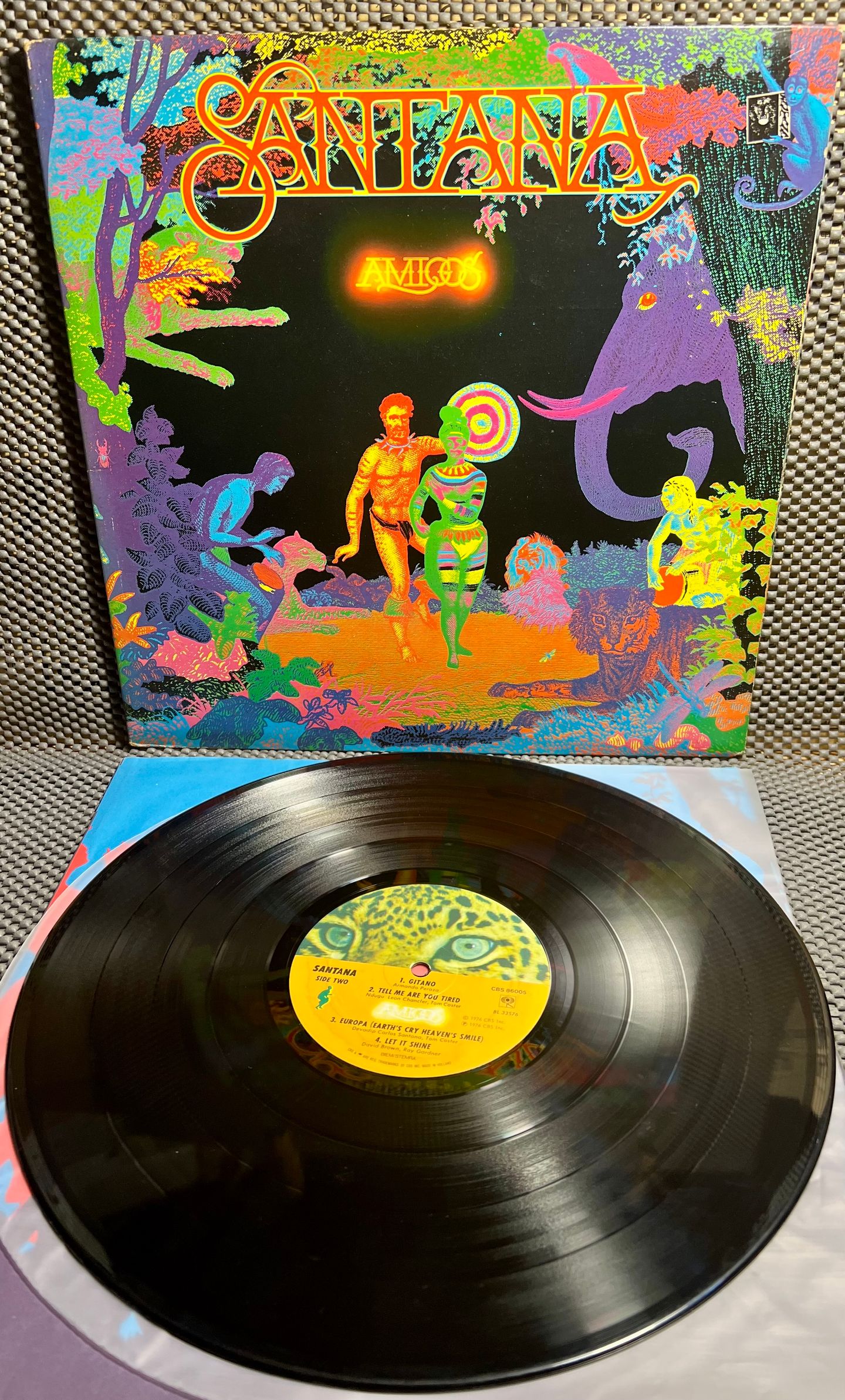 Santana - Amigos [Vinyl LP - 1st EU Press - 1976 - CBS 86005] Latin Rock | CBS (CBS 86005) - 2
