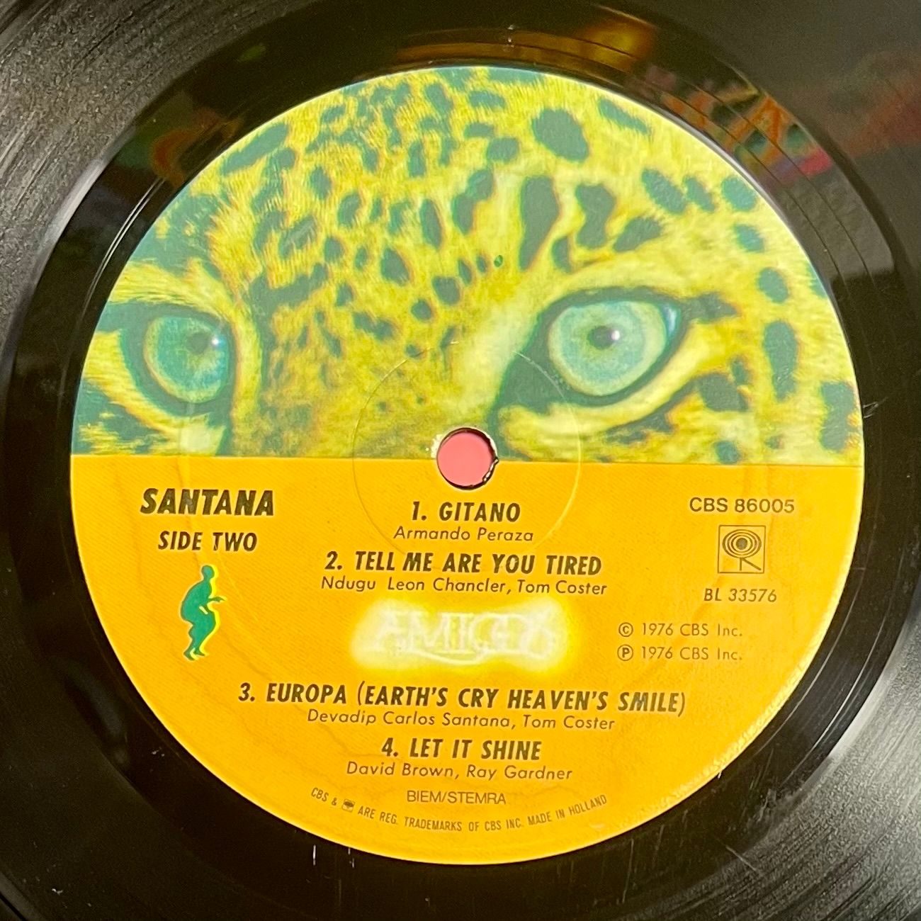 Santana - Amigos [Vinyl LP - 1st EU Press - 1976 - CBS 86005] Latin Rock | CBS (CBS 86005) - 6