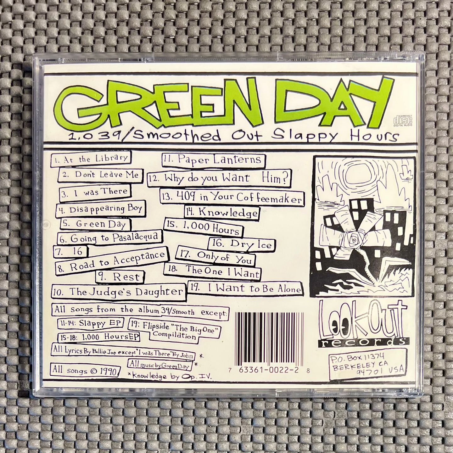 Green Day - 1,039/Smoothed Out Slappy Hours [CD - US - NM/NM] | Lookout! Records (Lookout #22CD) - 2