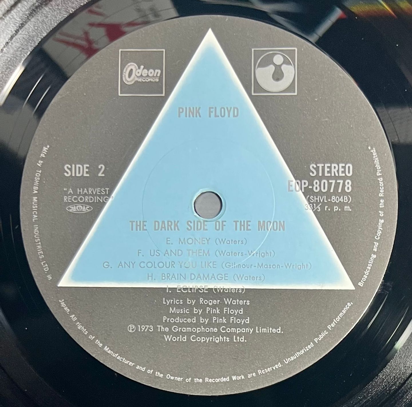 Pink Floyd - The Dark Side Of The Moon | Harvest (EOP-80778) - 6