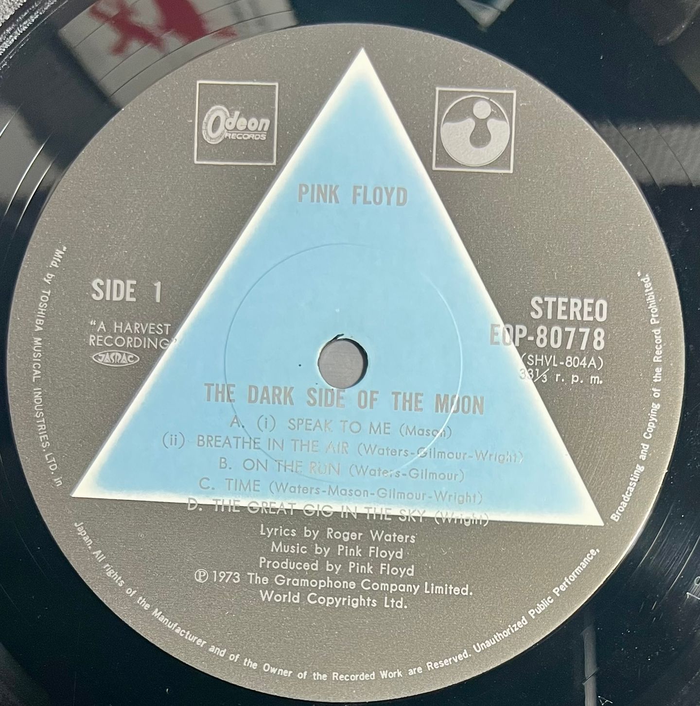 Pink Floyd - The Dark Side Of The Moon | Harvest (EOP-80778) - 5