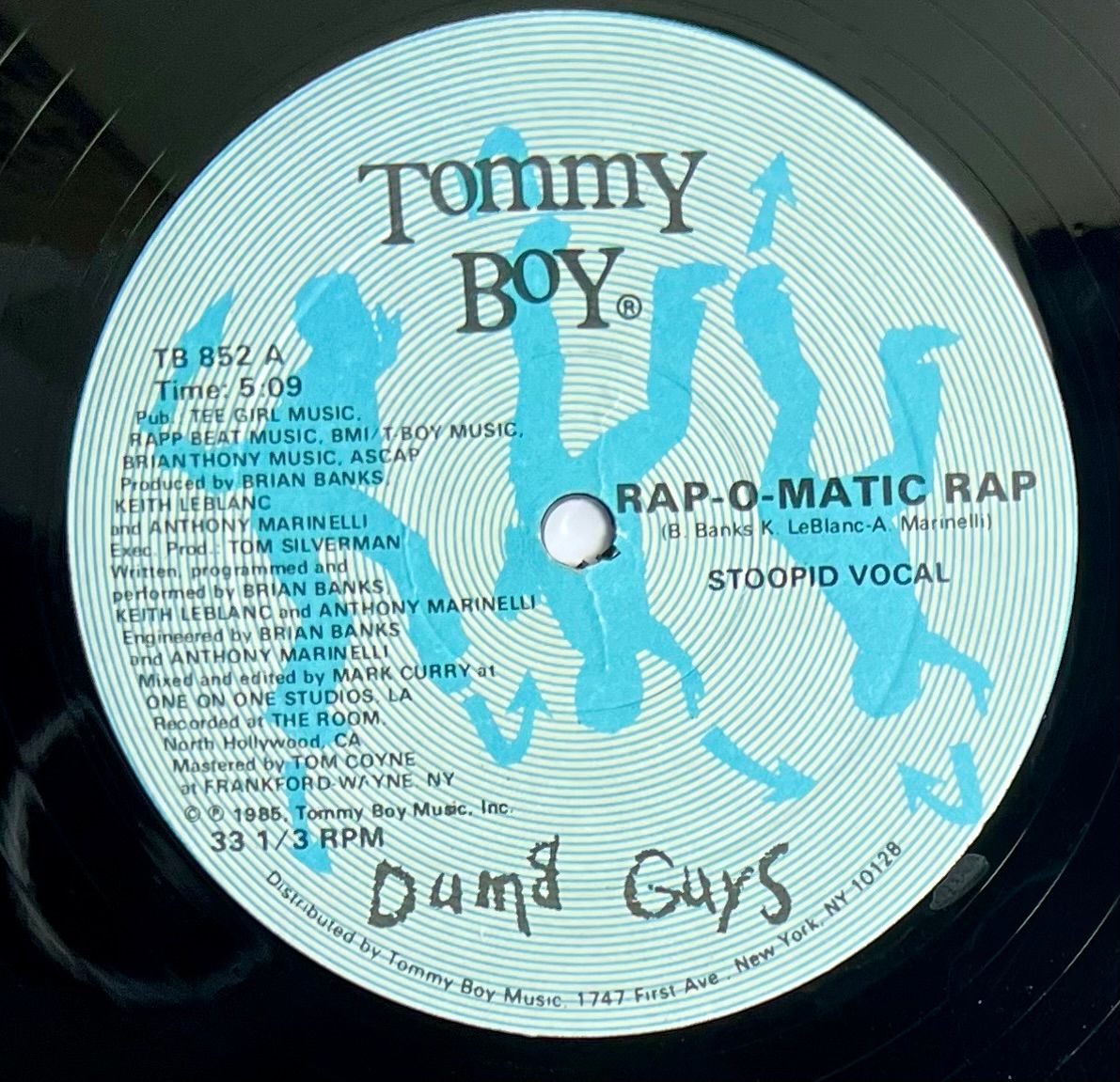 Dumb Guys - Rap-O-Matic Rap | Tommy Boy (TB 852) - 2