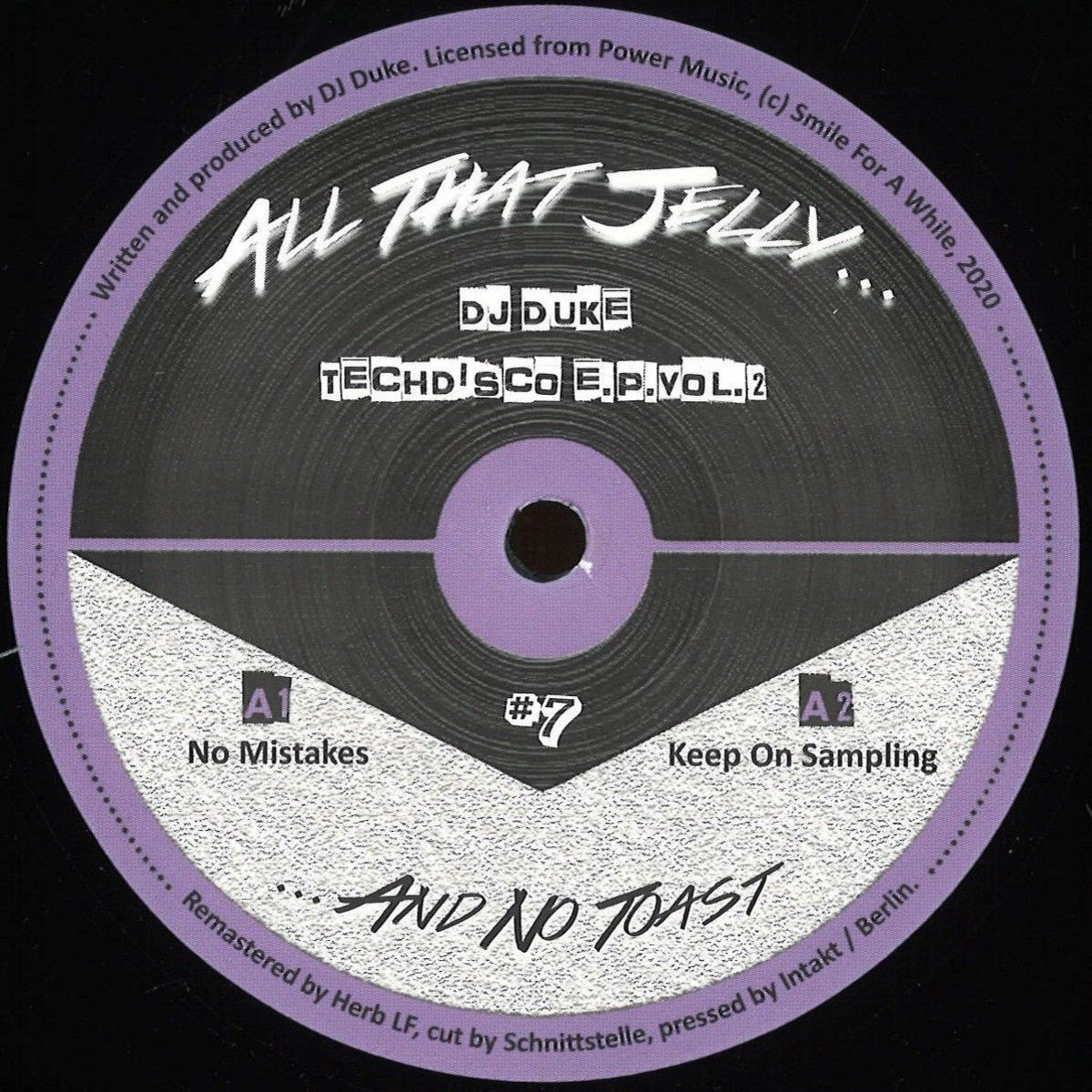 DJ Duke - Techdisco E.P. Vol. 2 | All That Jelly (#7) DJ Duke - Techdisco E.P. Vol. 2 | All That Jelly (#7)