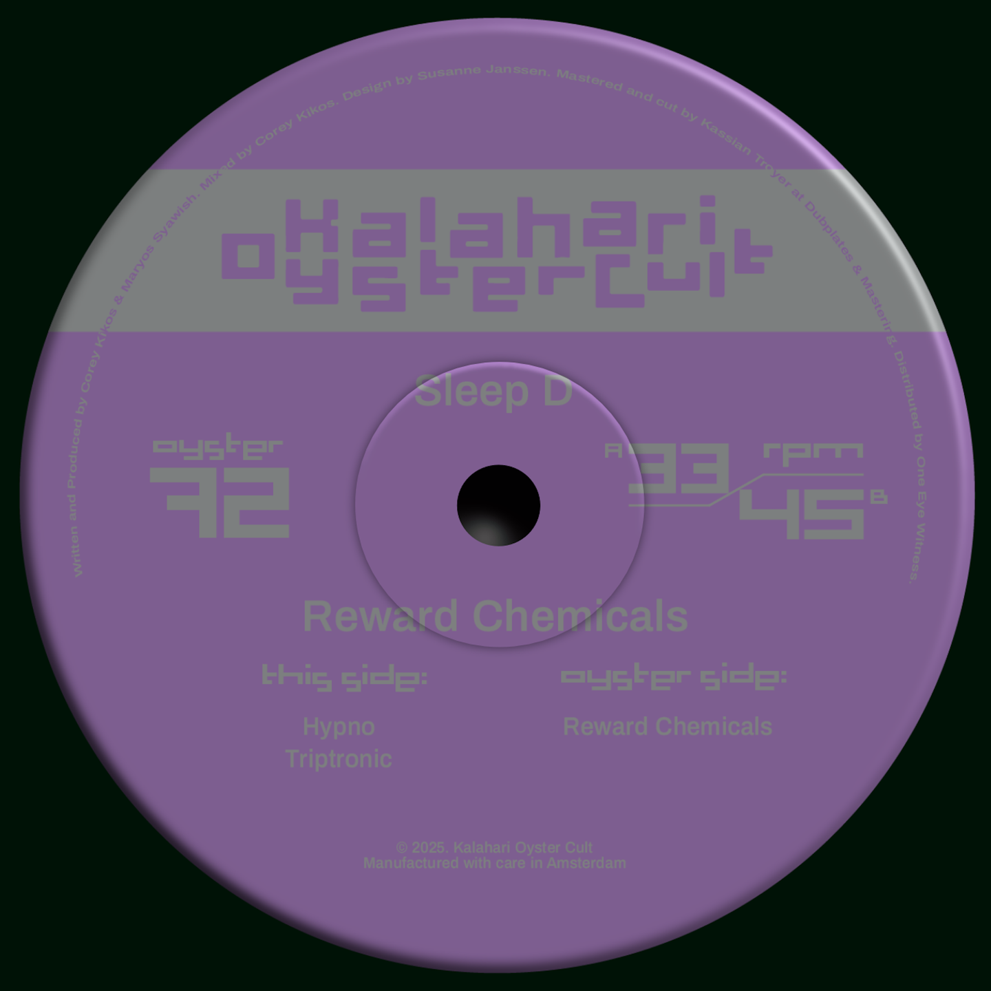 Sleep D - Reward Chemicals | Kalahari Oyster Cult (OYSTER72) - main