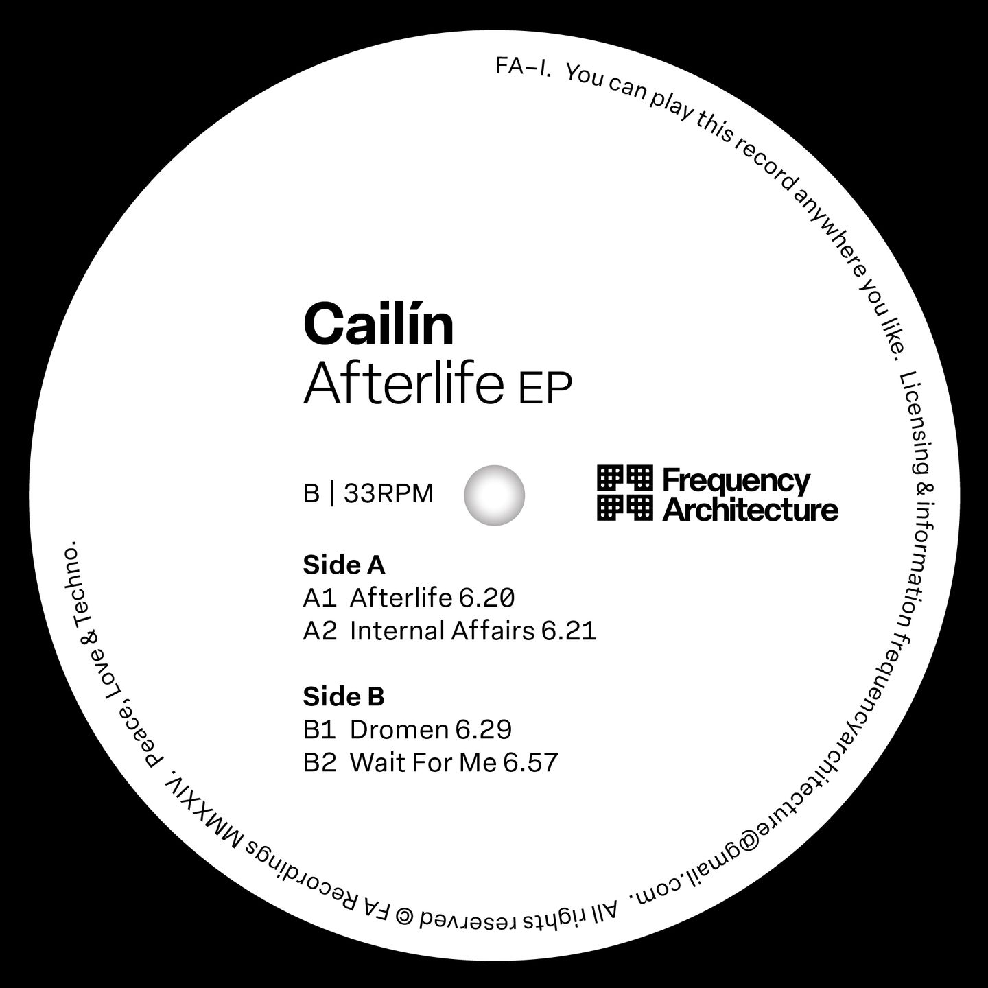 Cailín - Afterlife EP | Frequency Architecture (FA-1) - main