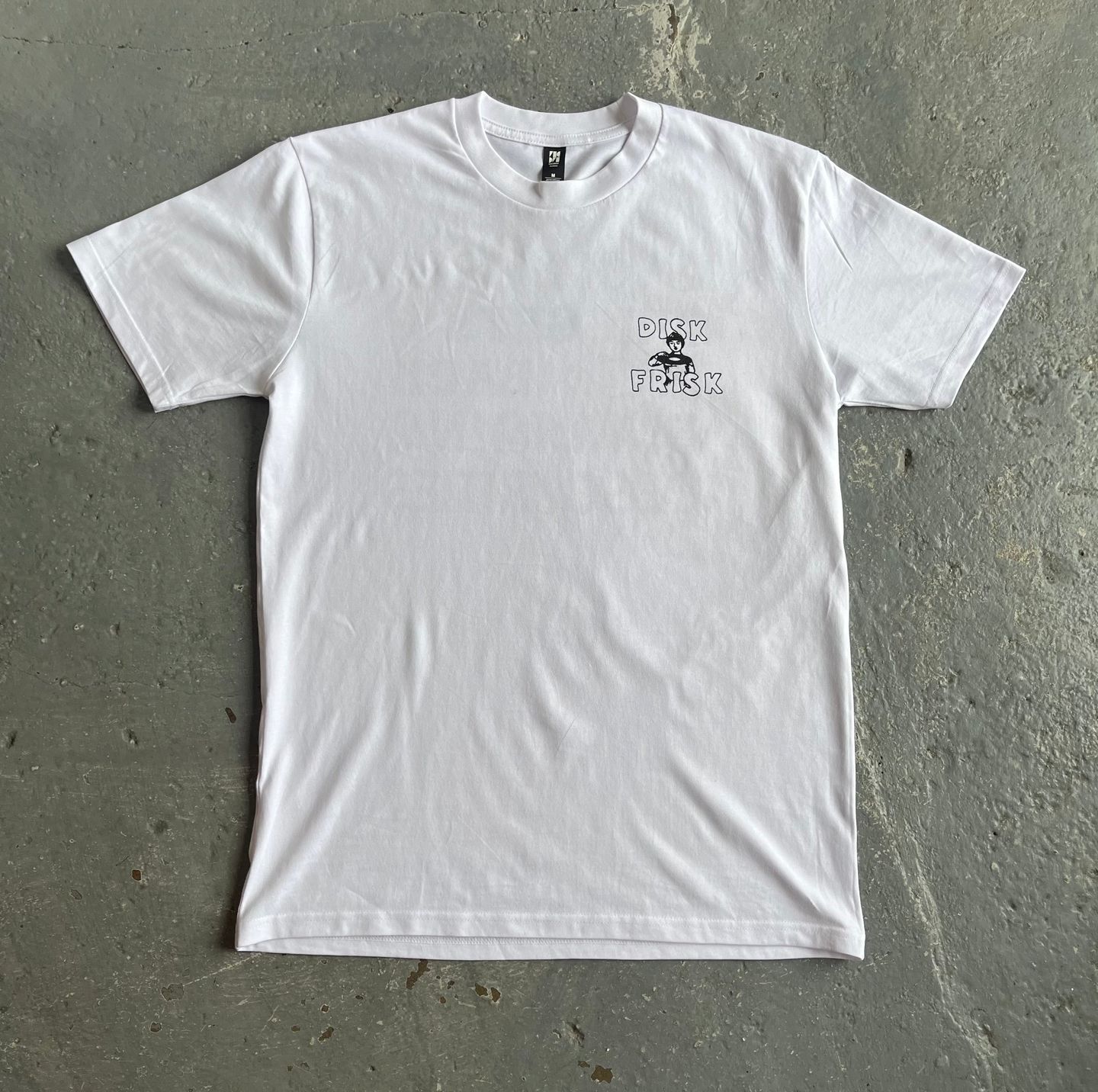 DISK FRISK - White Logo T-Shirt