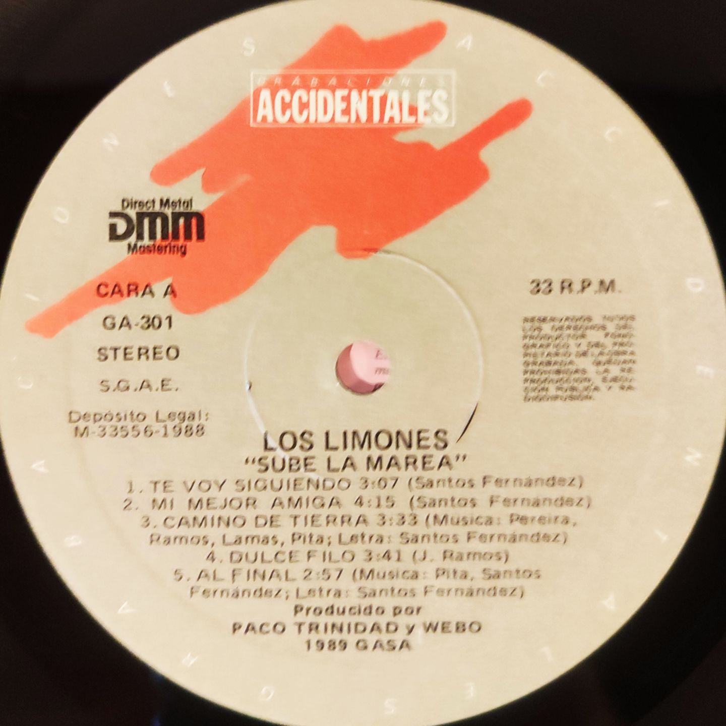 Los Limones - Sube La Marea - Vinilo | Grabaciones Accidentales (GA-301) - 3 Los Limones - Sube La Marea - Vinilo | Grabaciones Accidentales (GA-301) - 3