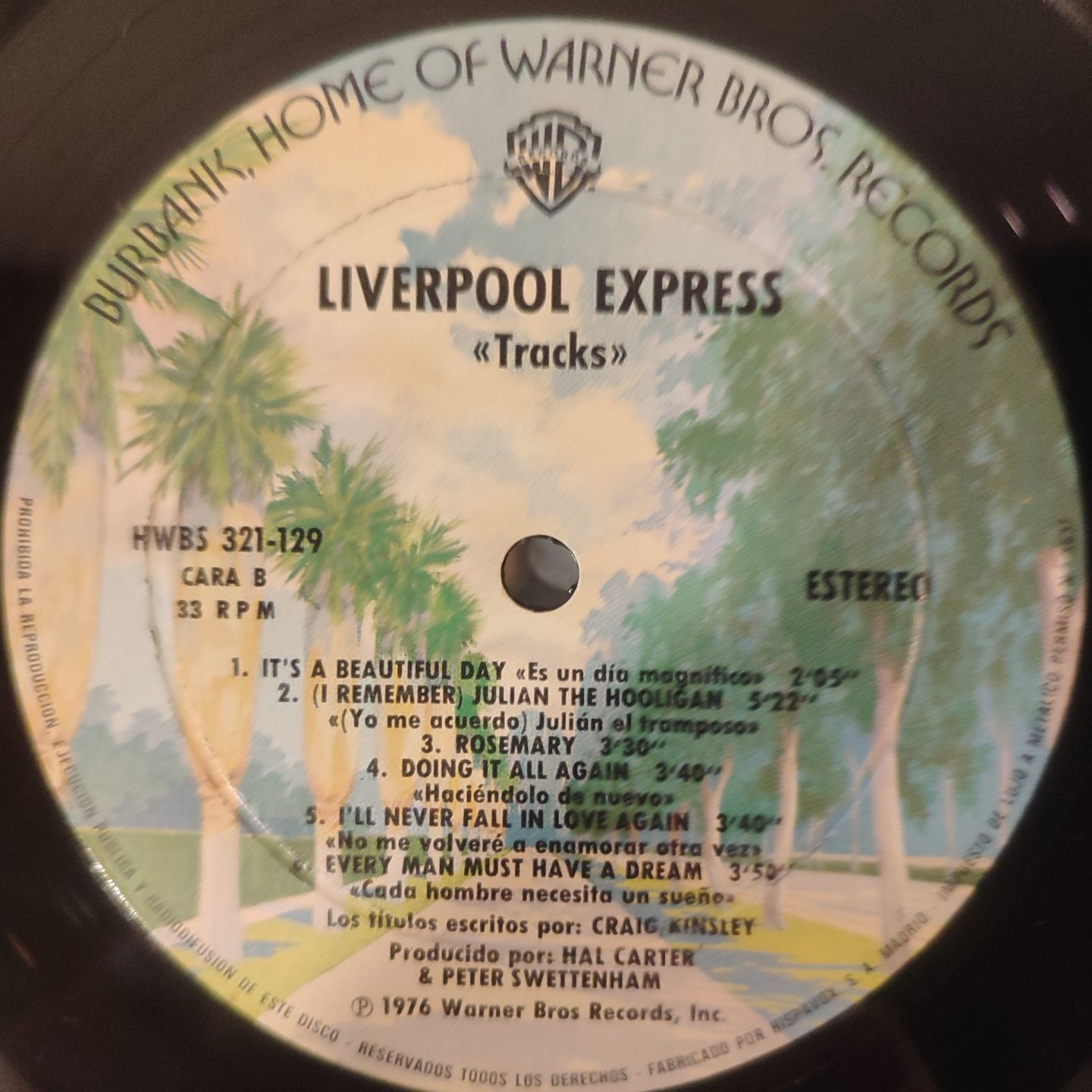 Liverpool Express - Tracks - Vinilo | Warner Bros. Records (HWBS 321-129 (LS)) - 4