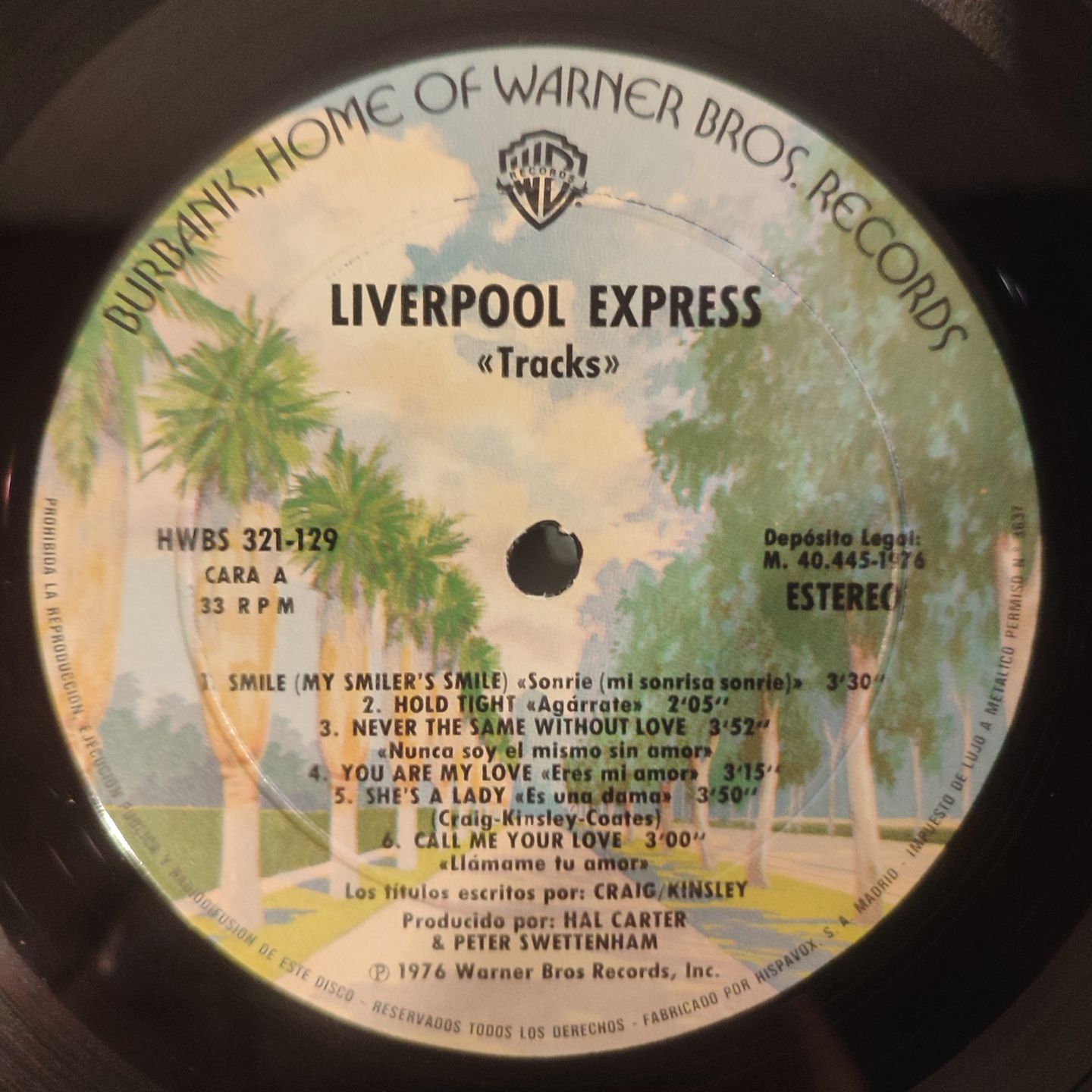 Liverpool Express - Tracks - Vinilo | Warner Bros. Records (HWBS 321-129 (LS)) - 3