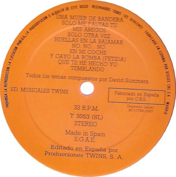 Hombres G - Estamos Locos...¿O Qué? - Vinilo | Producciones Twins (T 3053 (SL)) - 5 Hombres G - Estamos Locos...¿O Qué? - Vinilo | Producciones Twins (T 3053 (SL)) - 5