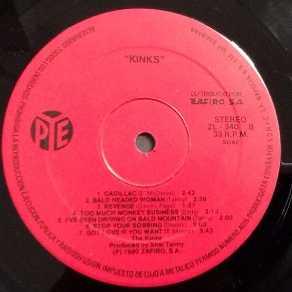The Kinks - Kinks - Vinilo | Pye Records (ZL - 340) - 4