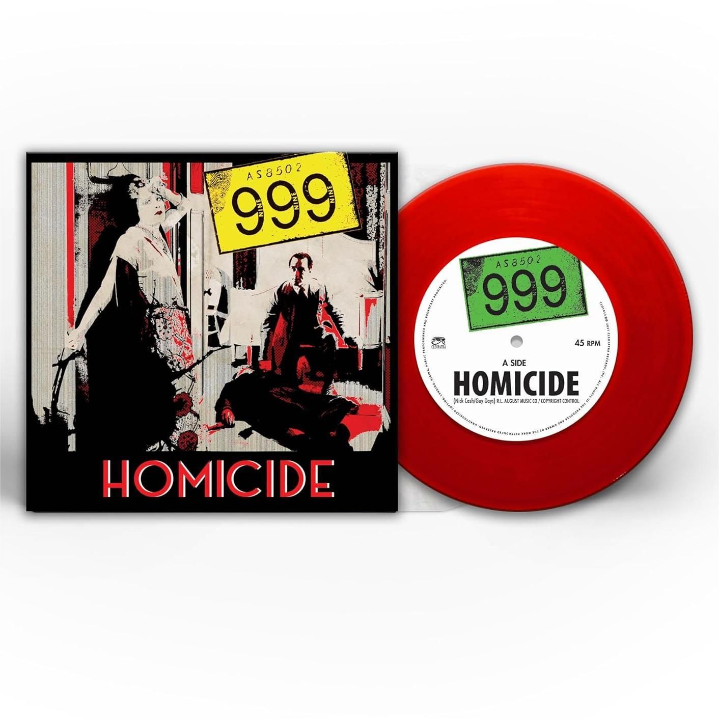 999 - Homicide - Vinilo 7" Rojo | Cleopatra (CLO1813SP) - 2