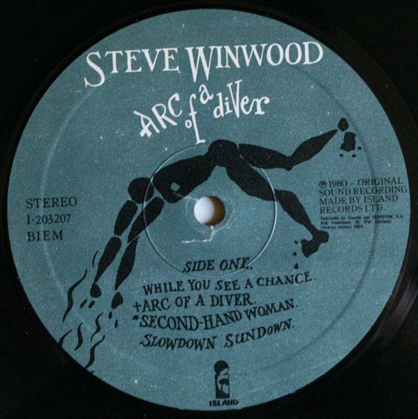 Steve Winwood - Arc Of A Diver - Vinilo | Island Records (I-203 207) - 3 Steve Winwood - Arc Of A Diver - Vinilo | Island Records (I-203 207) - 3