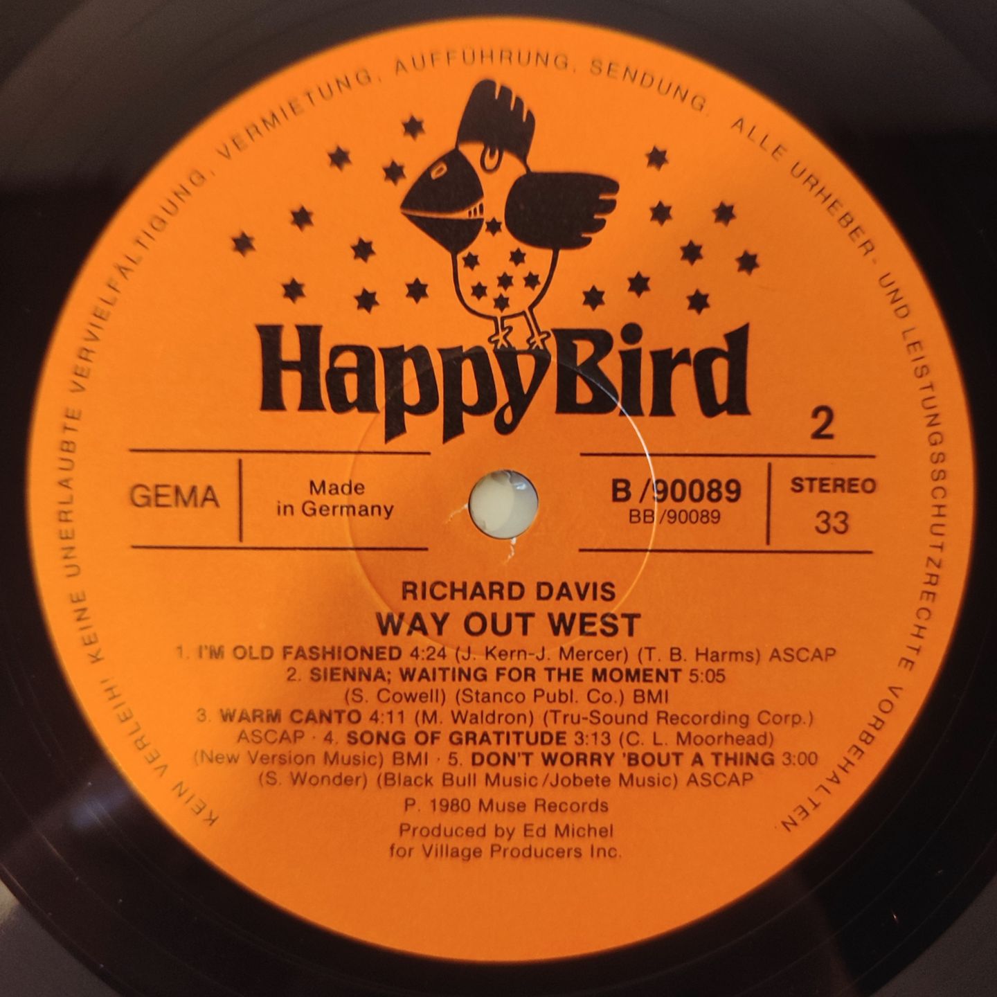 Richard Davis - Way Out West - Vinilo | Happy Bird (B/90089) - 4