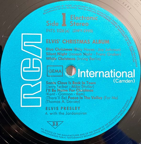 Elvis Presley - Elvis' Christmas Album -  Vinilo | RCA International (Camden) (INTS 1126 (e)) - 3