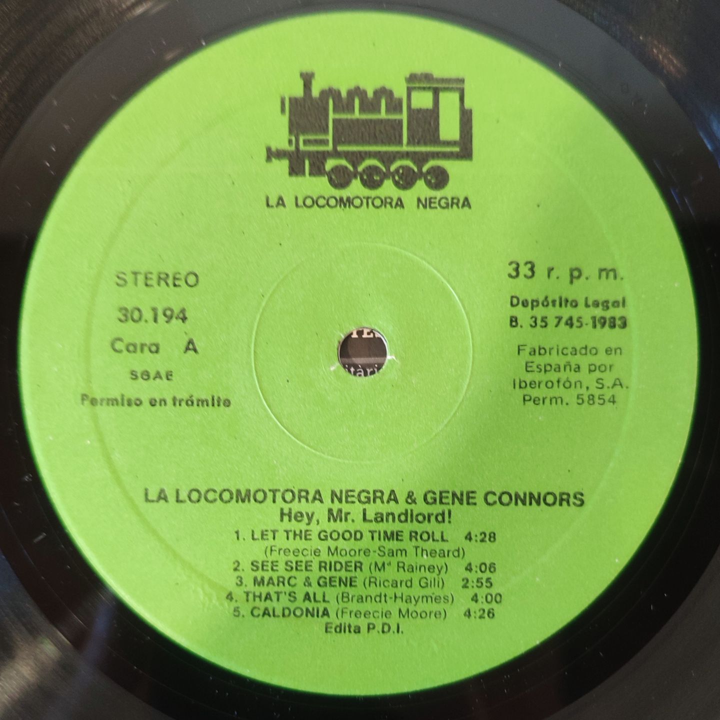 La Locomotora Negra & Gene "Mighty Flea" Conners - Hey Mr. Landlord! - Vinilo | PDI (30.194) - 3 La Locomotora Negra & Gene "Mighty Flea" Conners - Hey Mr. Landlord! - Vinilo | PDI (30.194) - 3