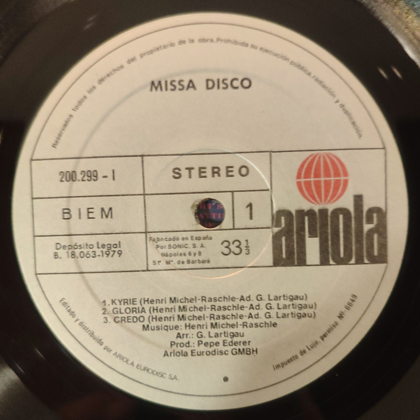Missa Disco - Missa Disco - Vinilo | Ariola (200 299-I) - 3