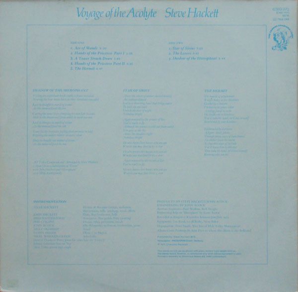 Steve Hackett - Voyage Of The Acolyte - Vinilo | Charisma (6369 970) - 2
