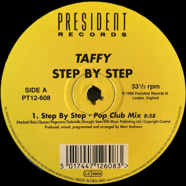 Taffy - Step By Step | President Records (PT12-608)