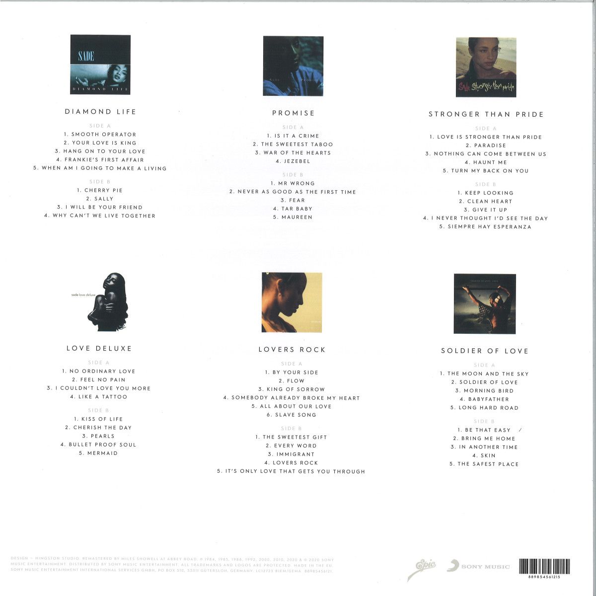 Sade - This Far: Limited Edition 180gm Vinyl Box Set - Vinyl Box Set | Epic (88985456121) - 2 Sade - This Far: Limited Edition 180gm Vinyl Box Set - Vinyl Box Set | Epic (88985456121) - 2
