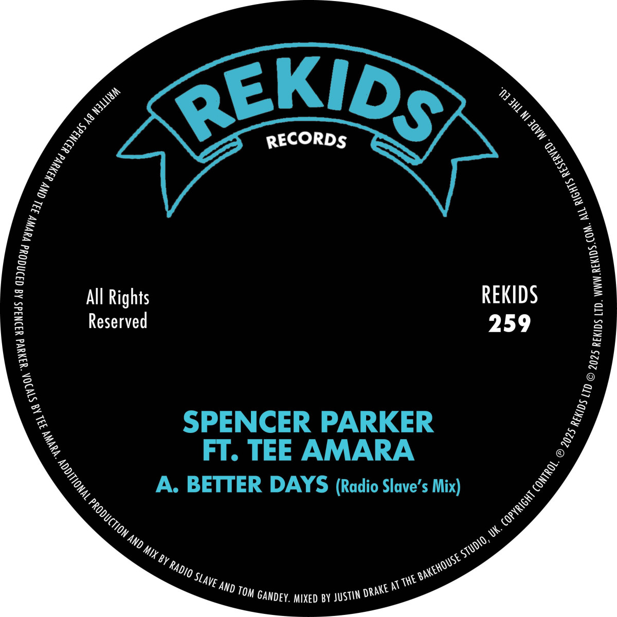 Spencer Parker ft. Tee Amara - Better Days | Rekids (REKIDS259)