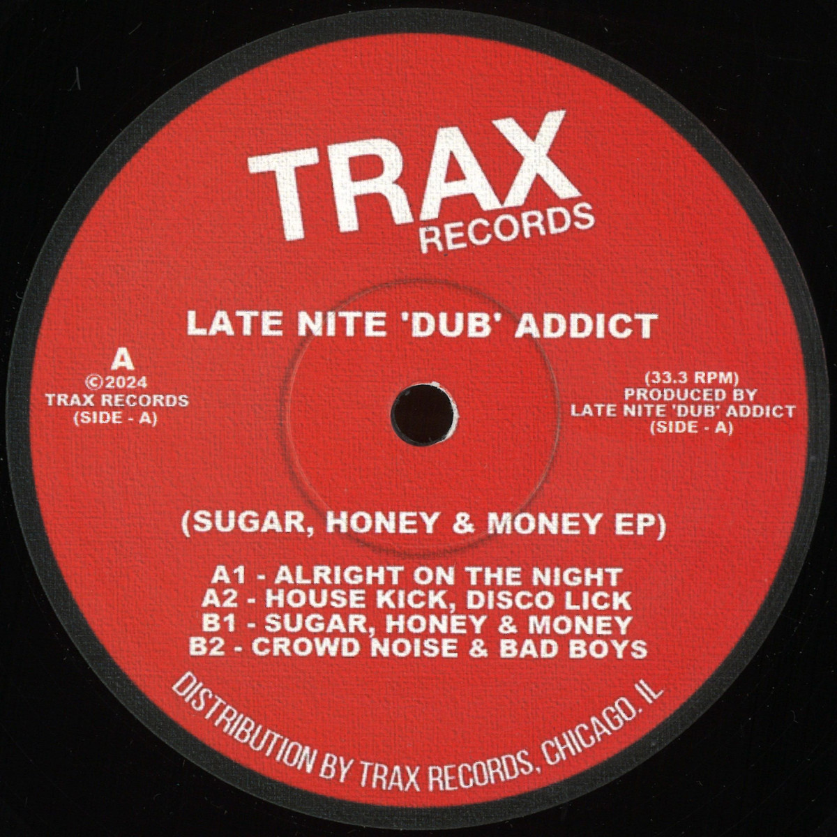 LATE NITE 'DUB' ADDICT - SUGAR, HONEY & MONEY EP | Trax Records (TRAX20241) - main