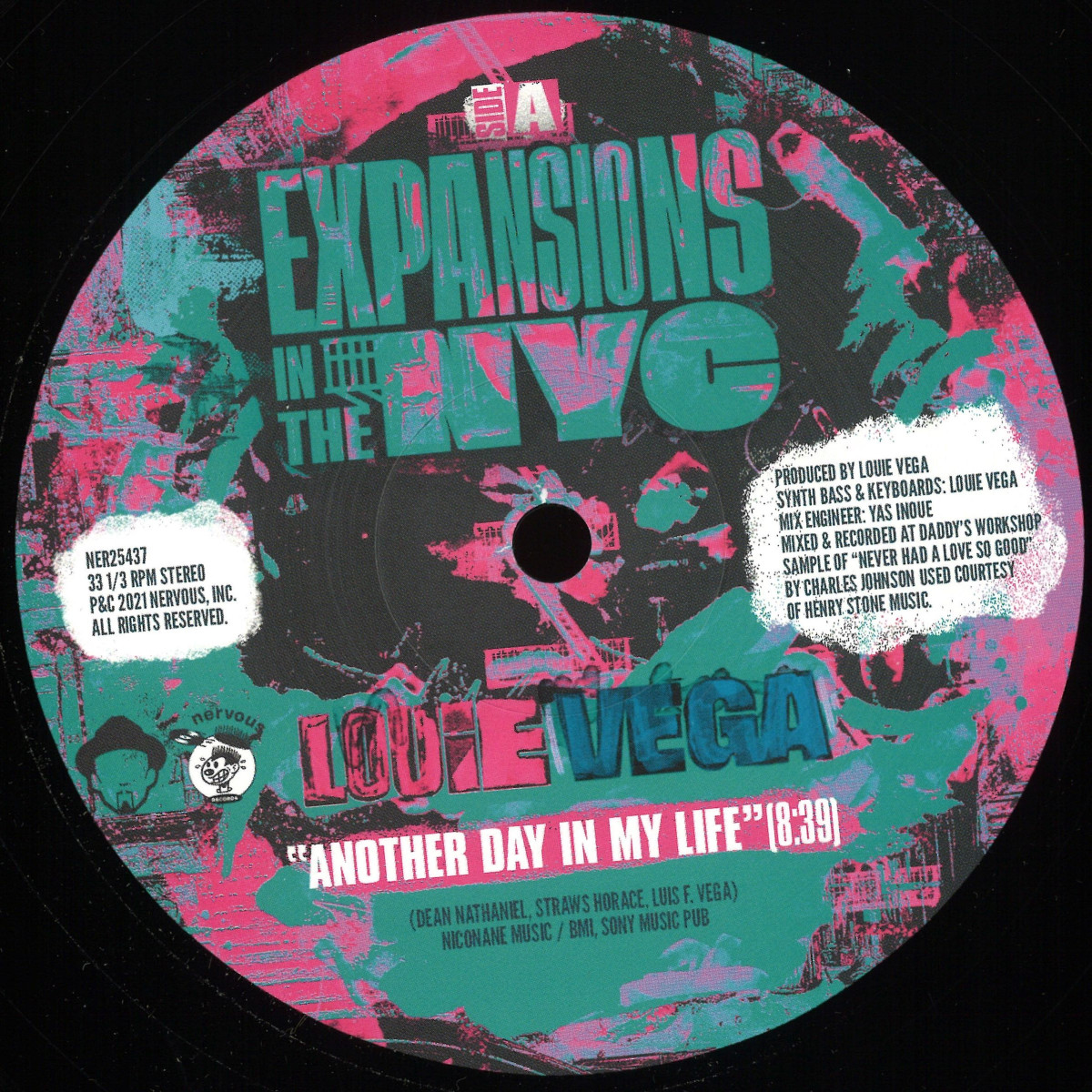 Louie Vega - Expansions In The NYC - Another Day In My Life / Deep Burnt... | Nervous USA (NER25437B) Louie Vega - Expansions In The NYC - Another Day In My Life / Deep Burnt... | Nervous USA (NER25437B)