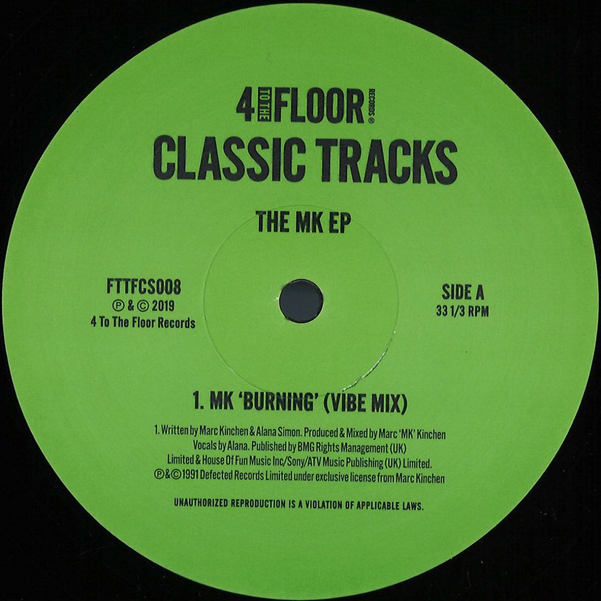 MK - Classics Volume 7 - The MK EP | 4 To The Floor (FTTFCS008) - main