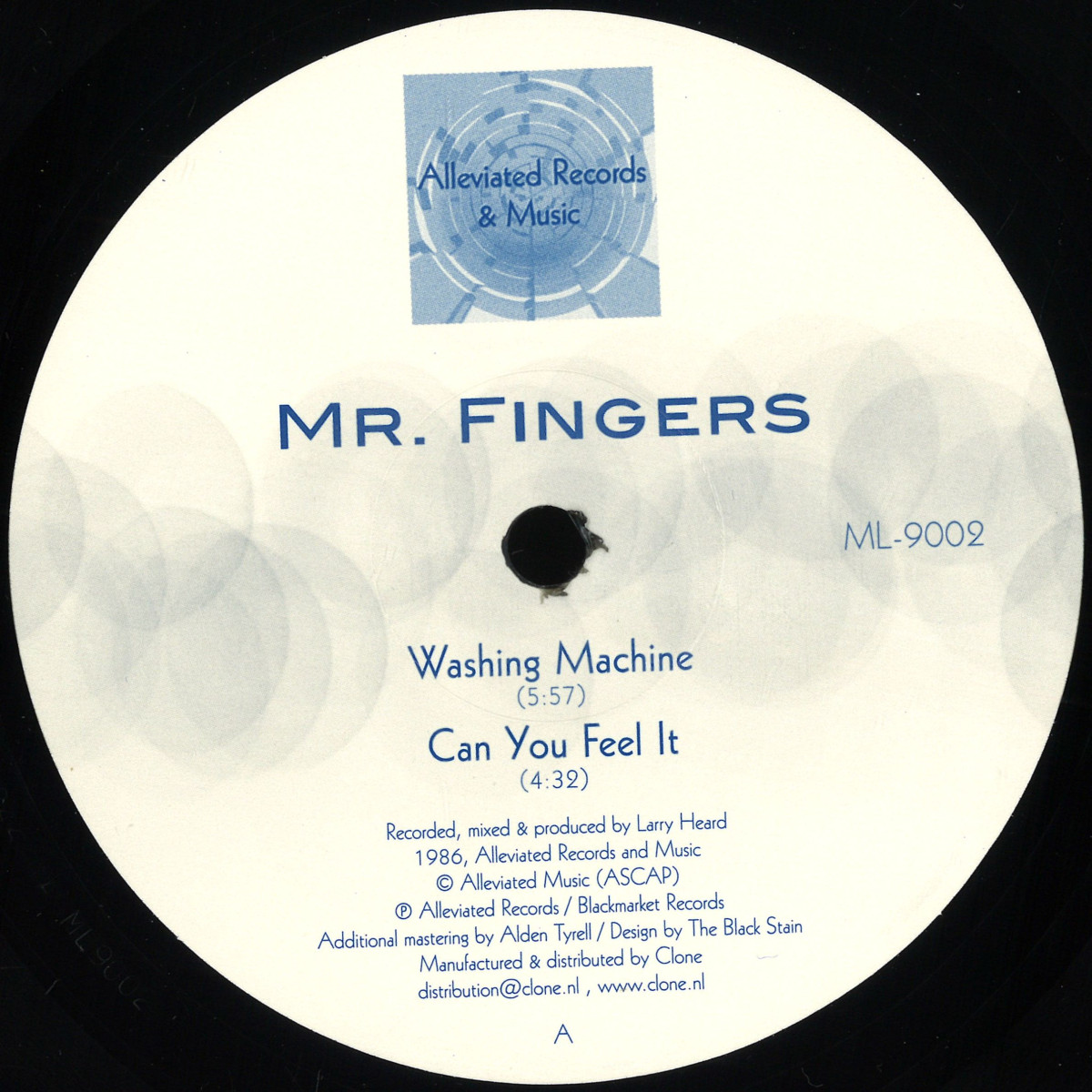Mr. Fingers - Washing Machine | ALLEVIATED (ML9002)