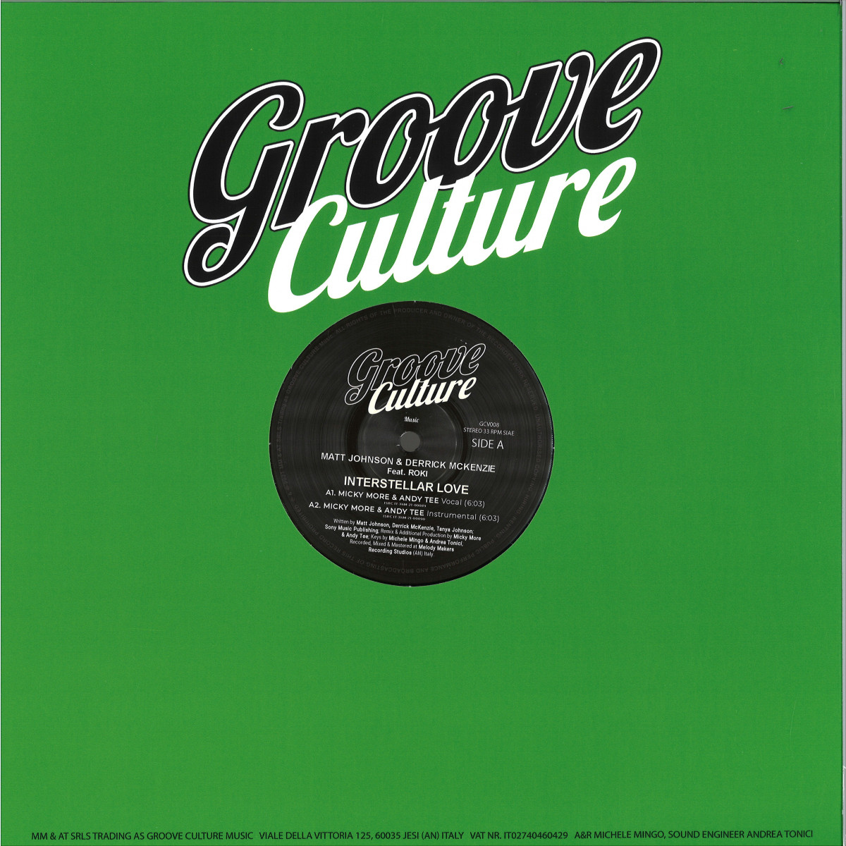 Matt Johnson  &  Derrick Mckenzie - Interstellar Love EP | Groove Culture Music (GCV008)