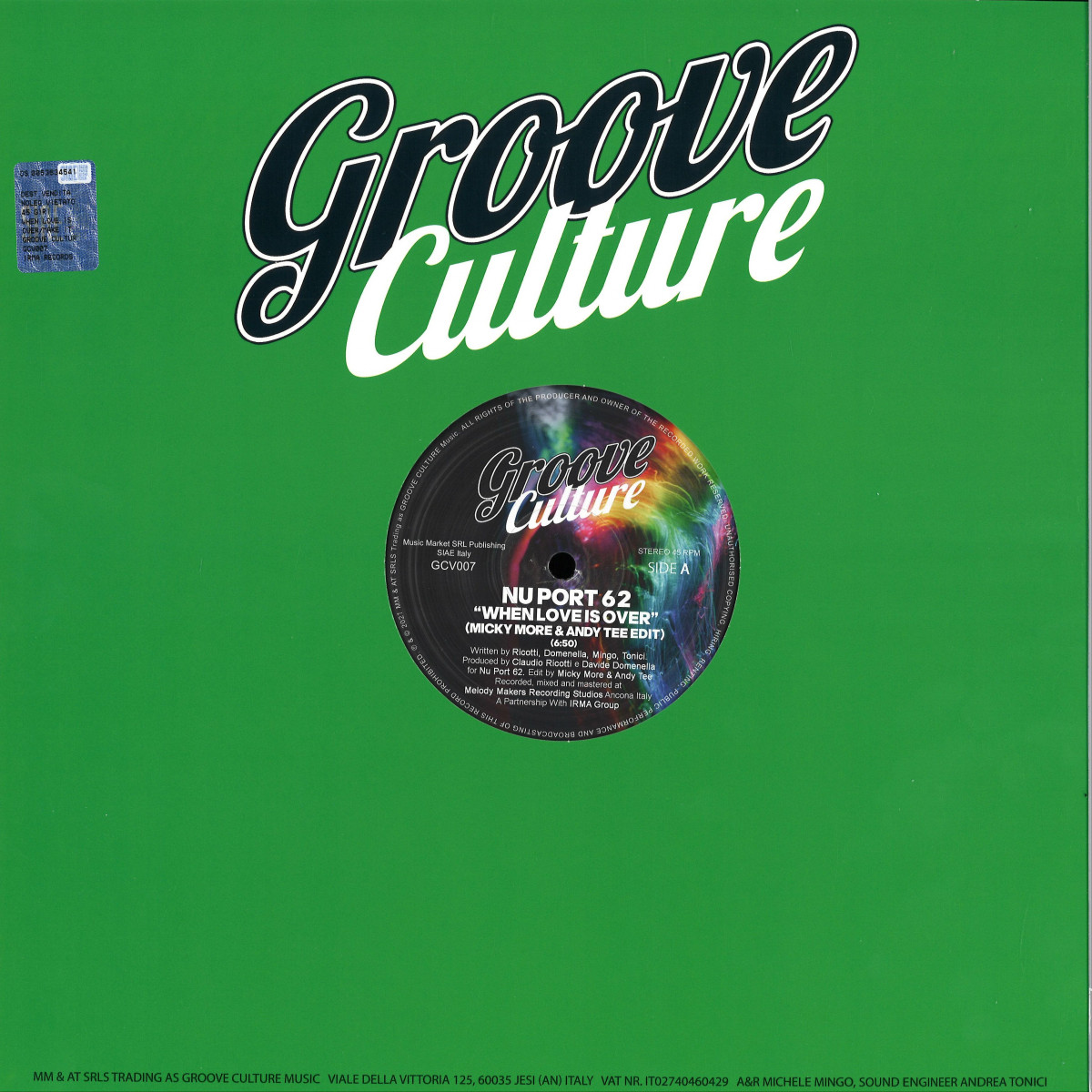NU PORT 62 - When Love Is Over / Make It Happen | Groove Culture Music (GCV007)