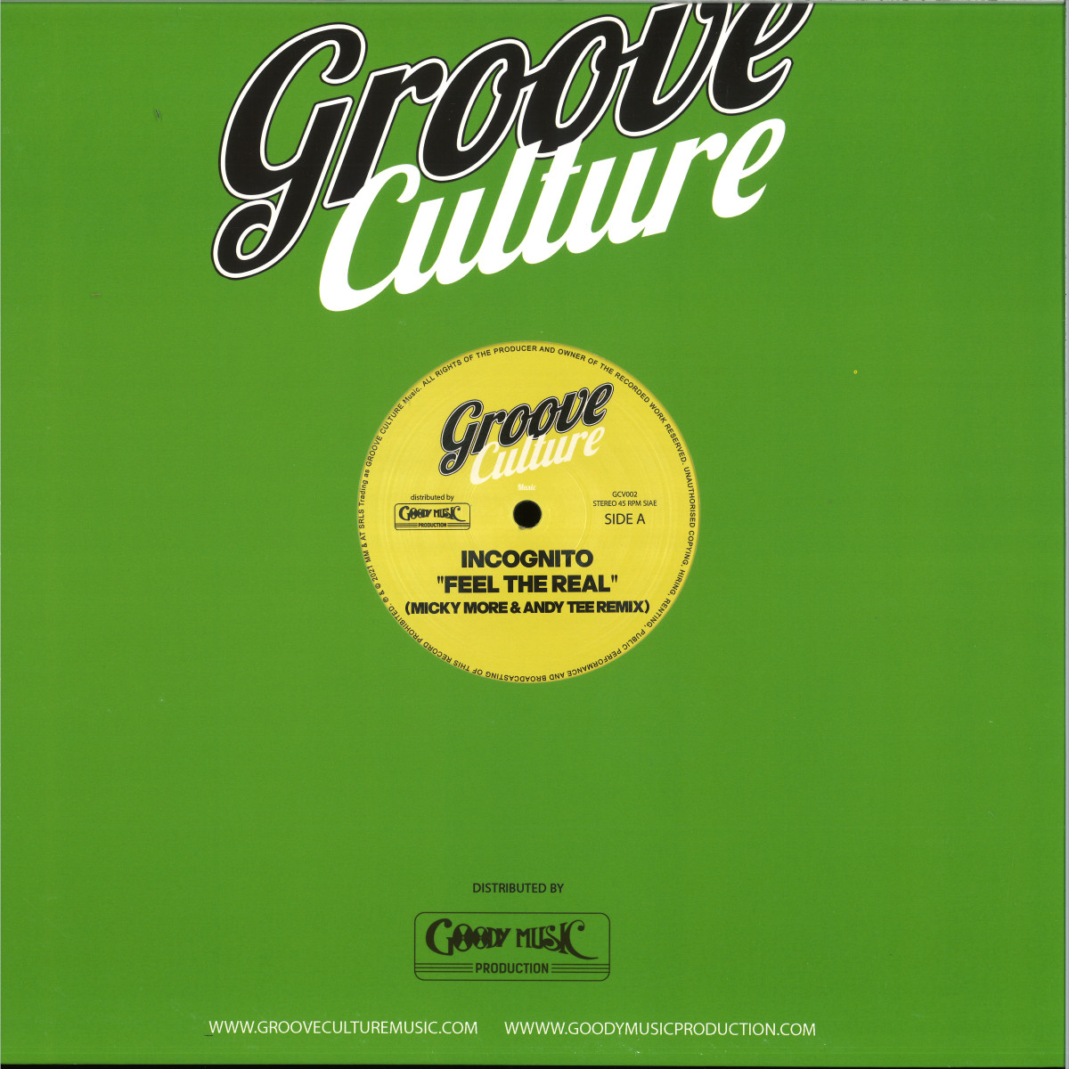 INCOGNITO - feel the real (MICKY MORE & ANDY TEE Remixes) | Groove Culture Music (GCV002)