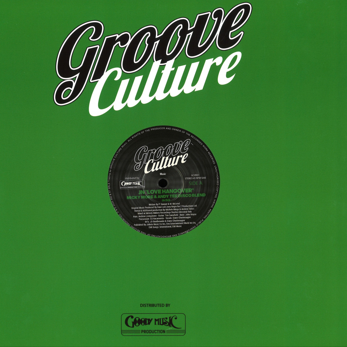 JN (DAVE LEE)  &  THE SUNBURST BAND - Love Hangover / New York City Woman | Groove Culture Music (GCV001)
