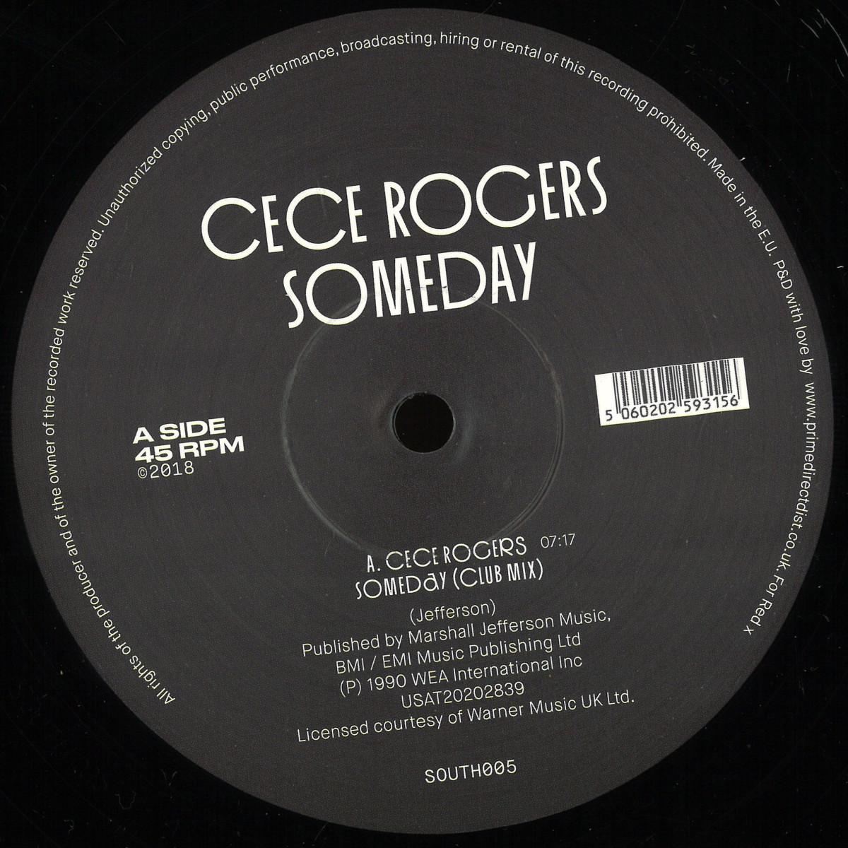 Ce Ce Rogers - Someday | SOUTH STREET (SOUTH005)