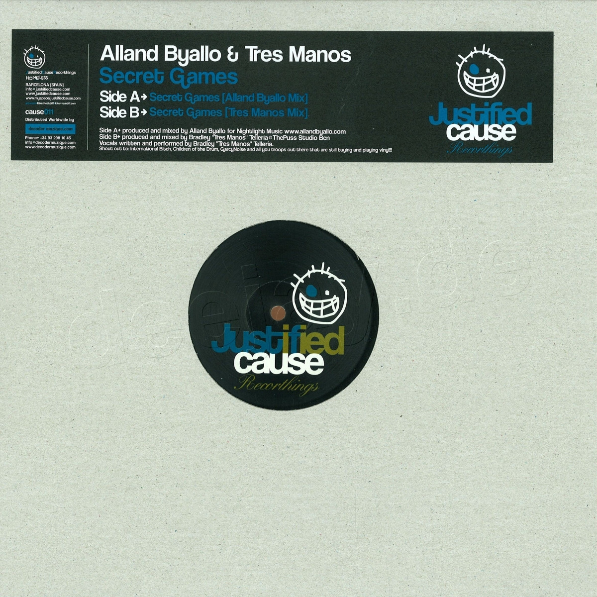Alland Byallo - Secret Games | Justified Cause (CAUSE011)
