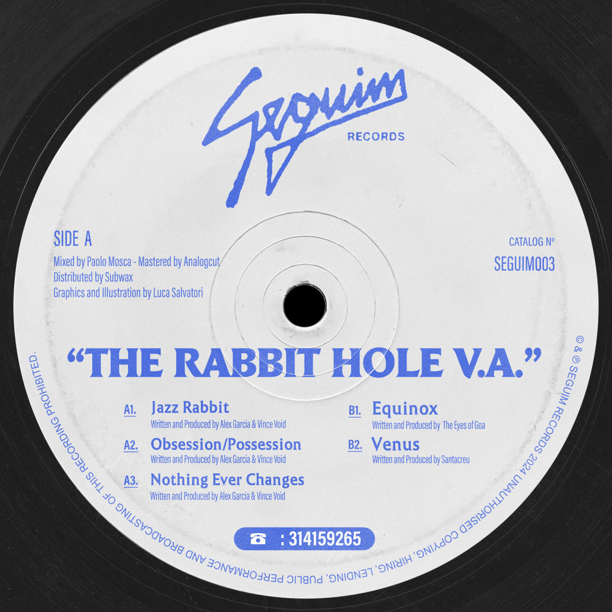 Various Artists - The Rabbit Hole V.A. | SEGUIM Records (SEGUIM003) - main