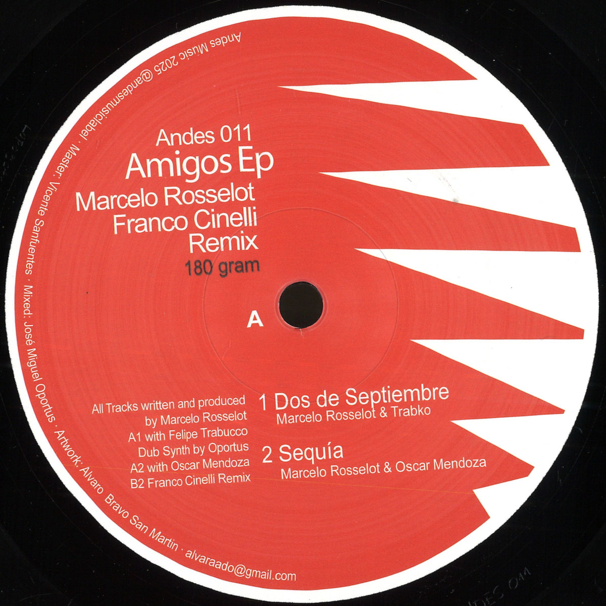 Marcelo Rosselot - AMIGOS | Andes Music (ANDES011) - main