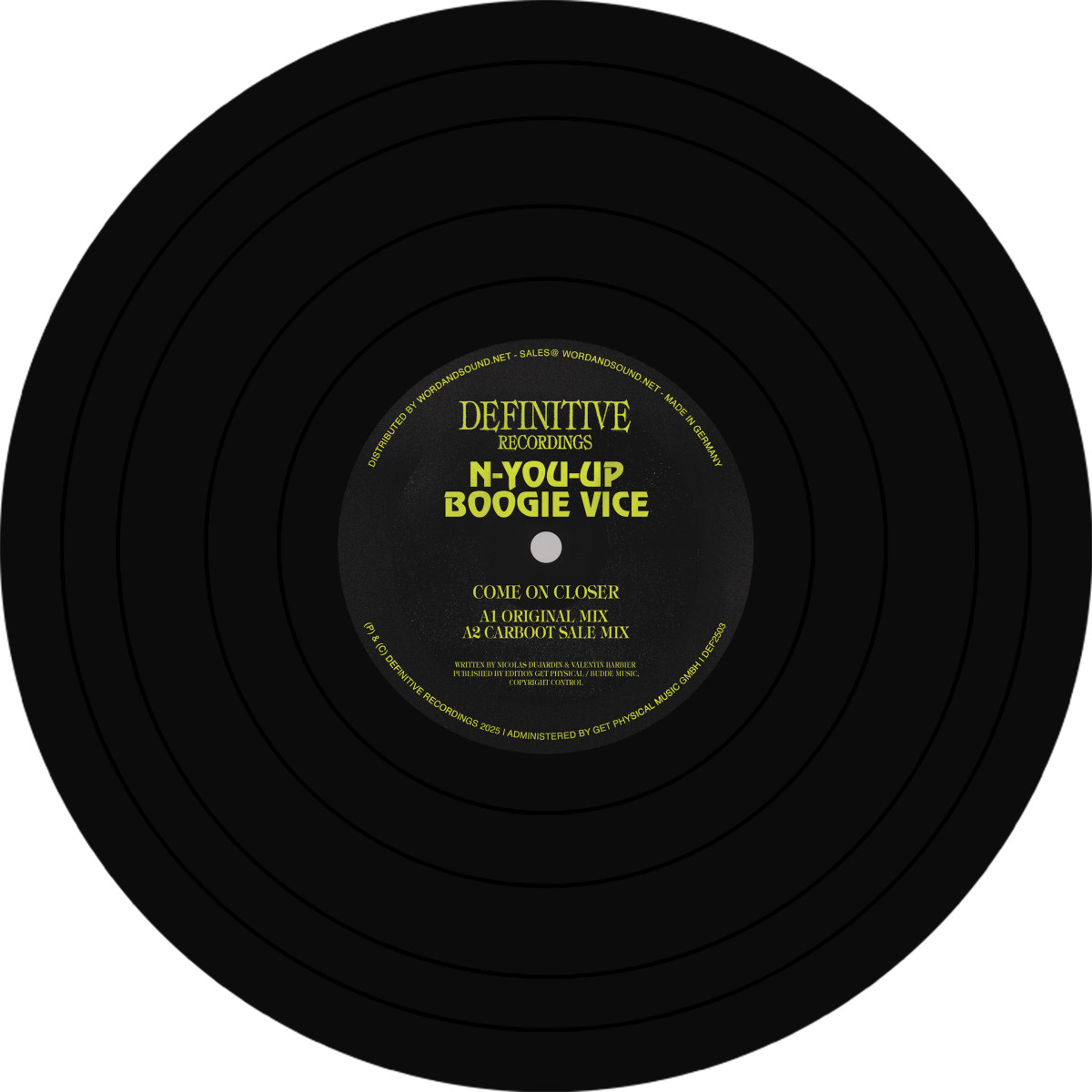 N-You-Up - Come On Closer | Definitive Recordings (DEF2503) - main N-You-Up - Come On Closer | Definitive Recordings (DEF2503) - main