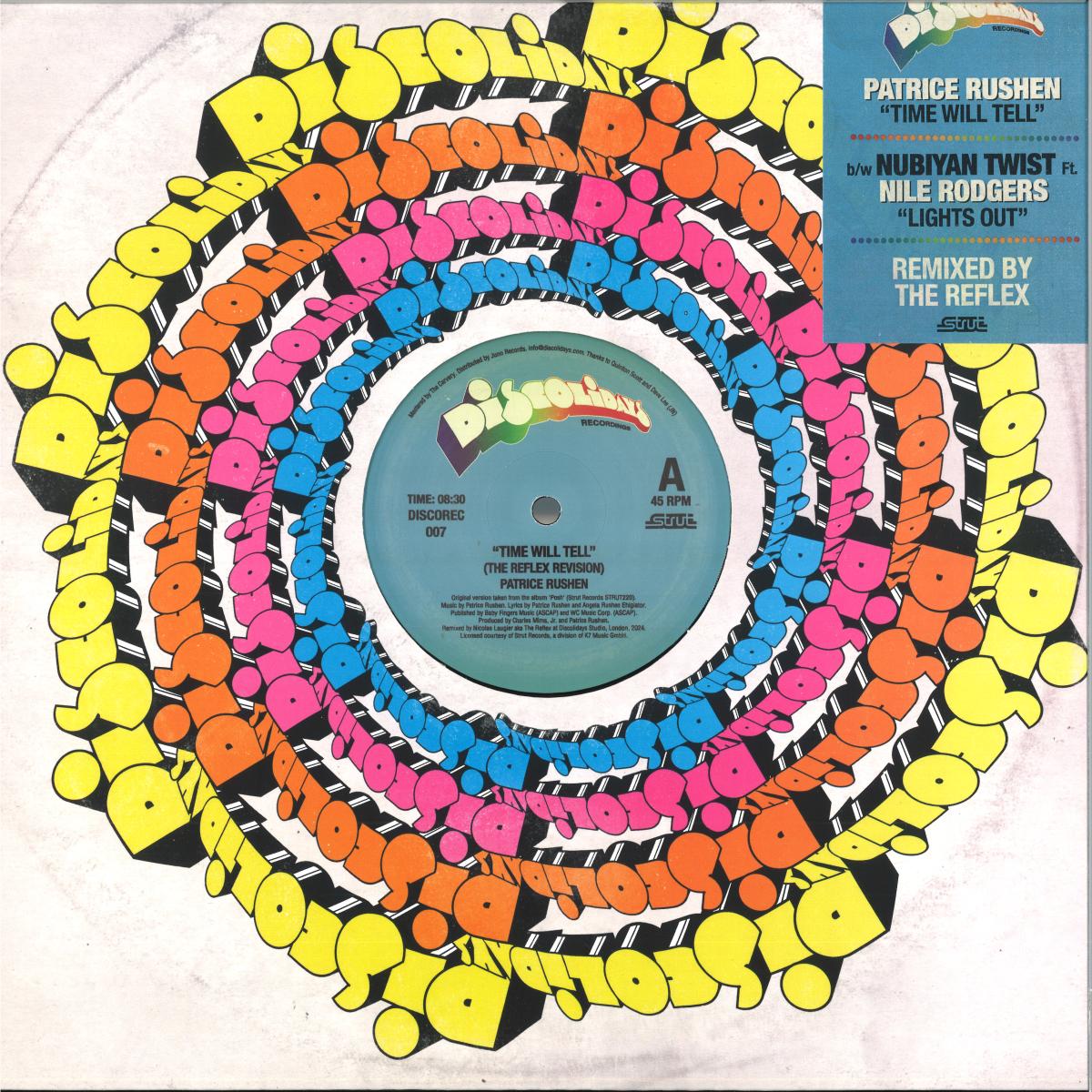 The Reflex - Time Will Tell / Lights Out (The Reflex Revisions) | Discolidays (DISCOREC007) - main